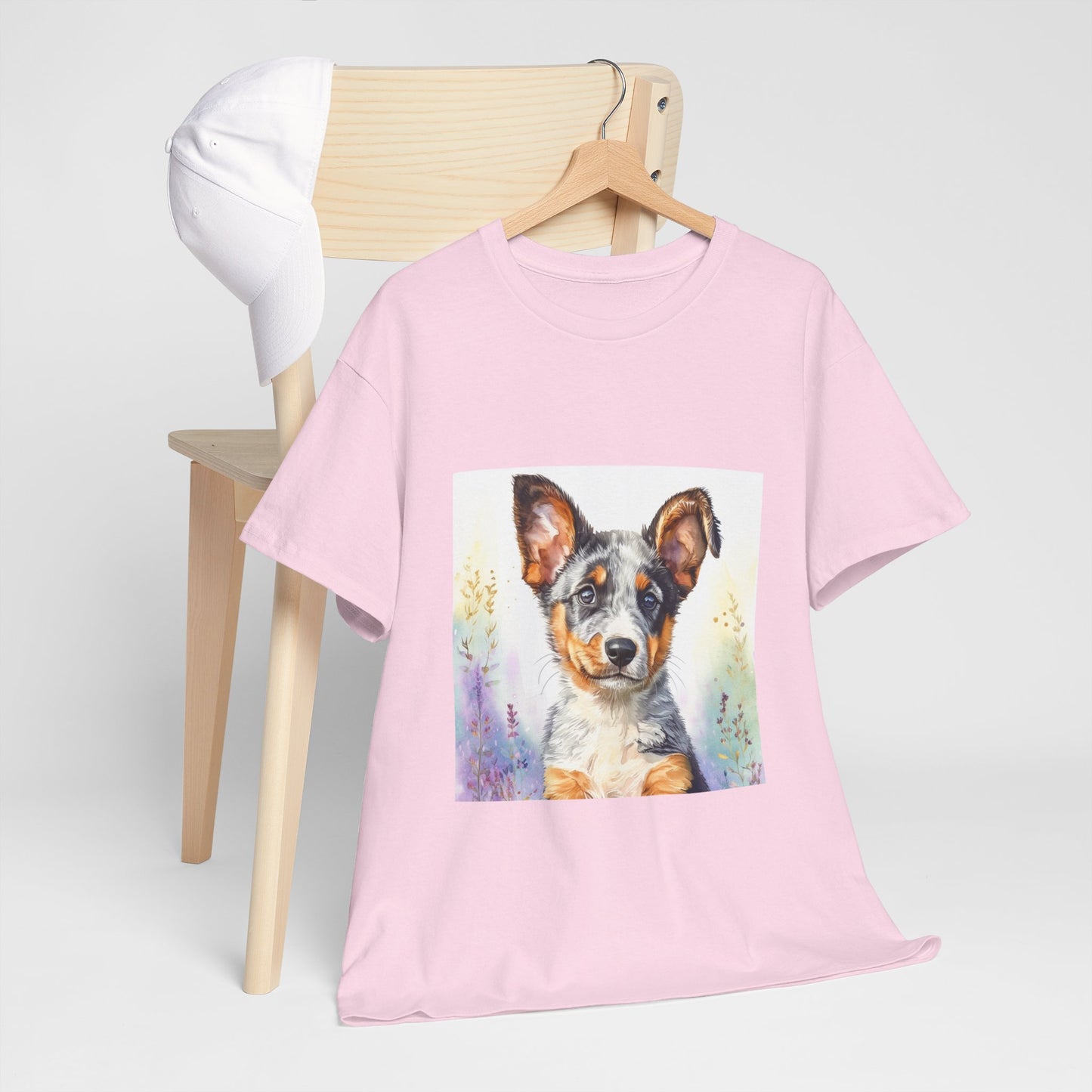 Australian Cattle Dog Puppy Unisex Heavy Cotton Tee