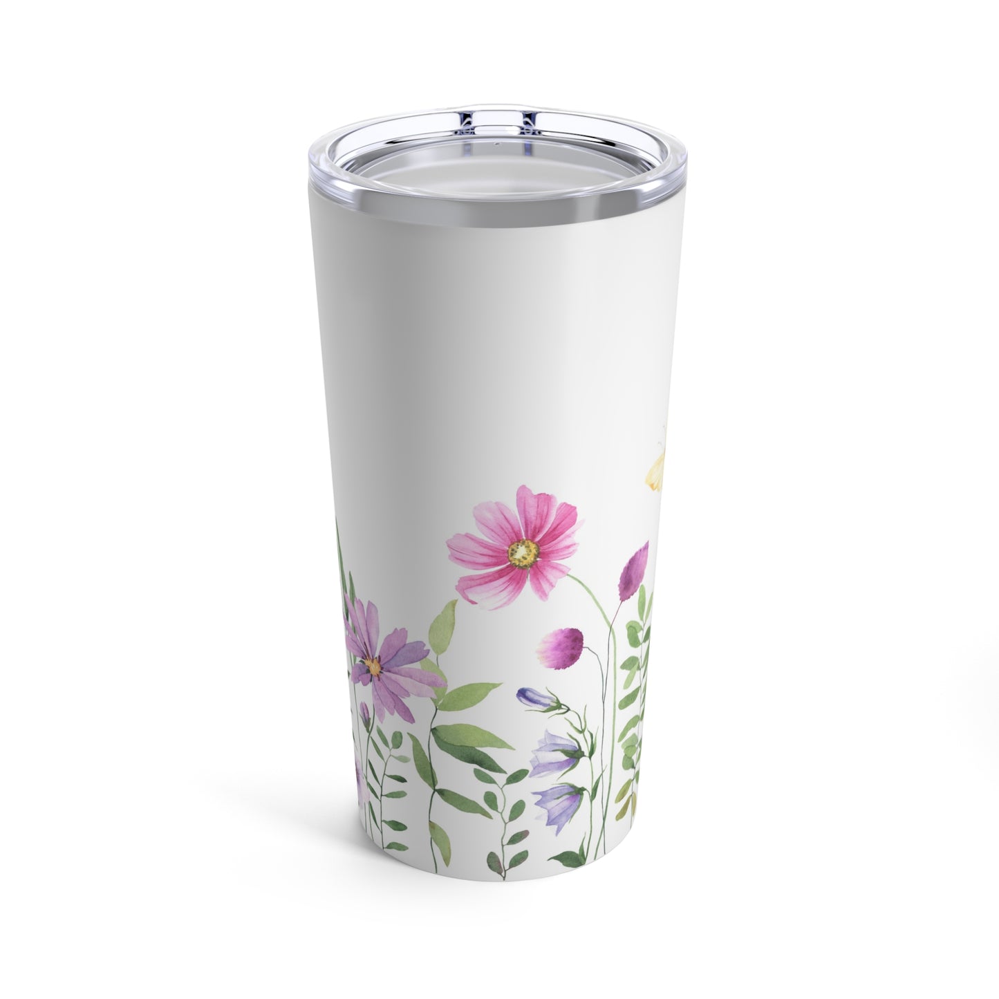 Pink Wildflower Tumbler 20oz