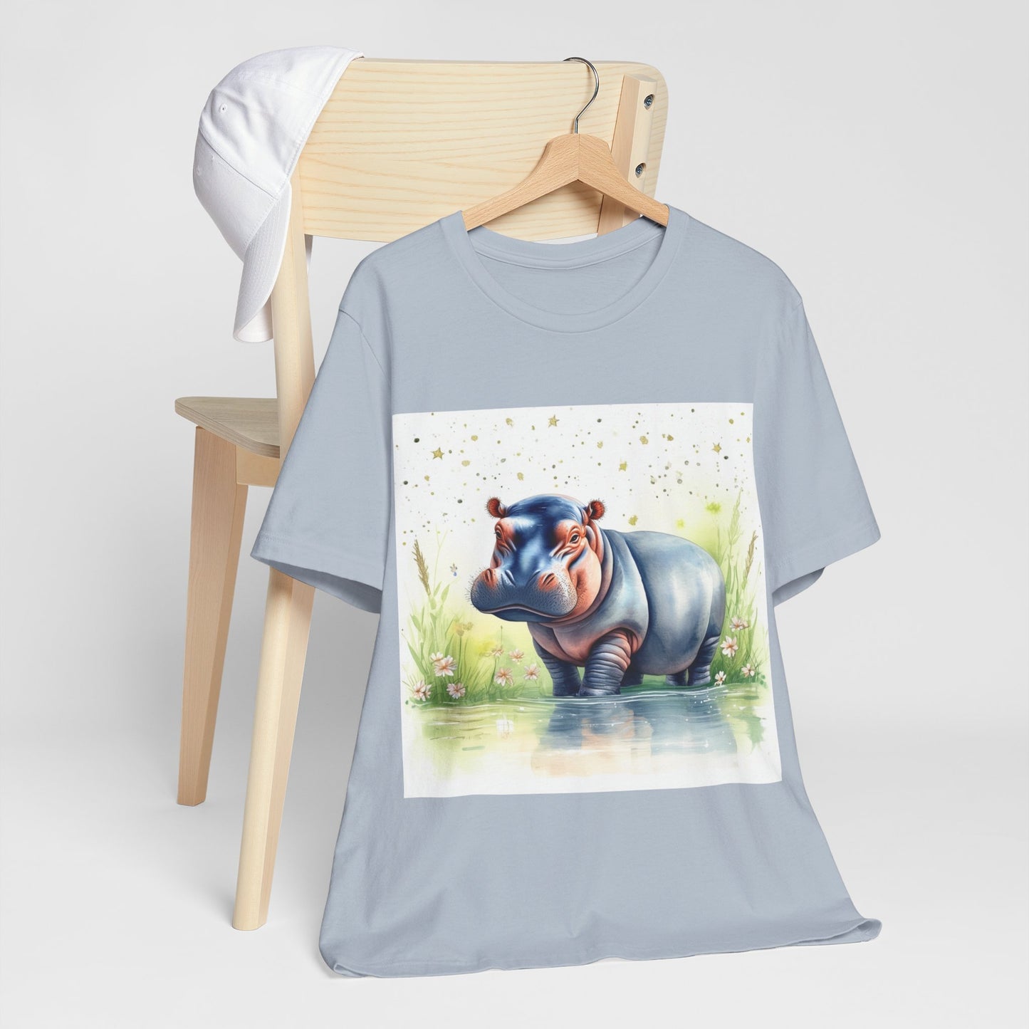 Cute Hippo Unisex Jersey Short Sleeve Tee