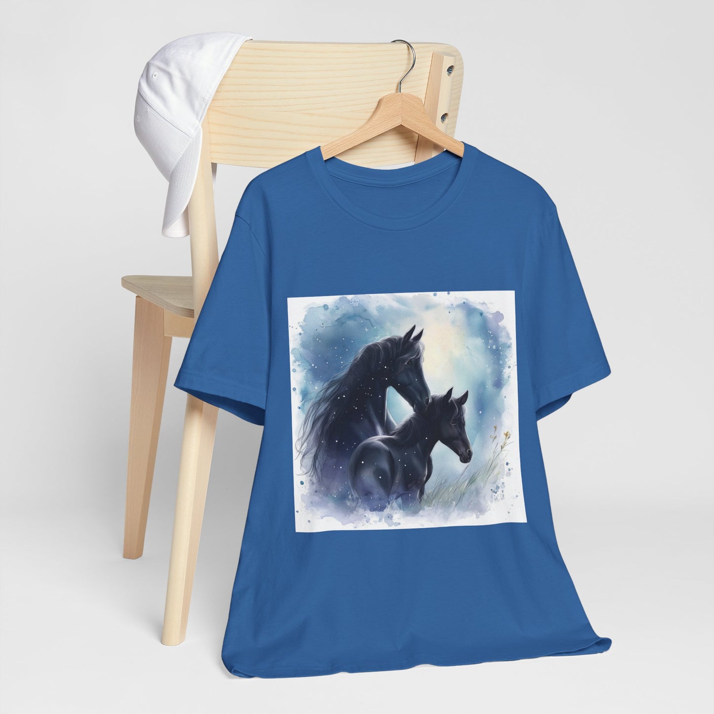 Black Horses Unisex Jersey Short Sleeve Tee