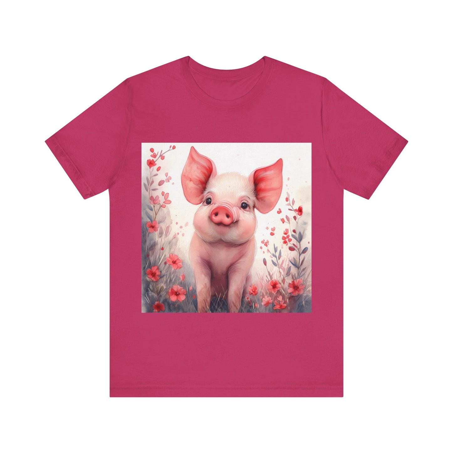 Cute Piglet Unisex Jersey Short Sleeve Tee