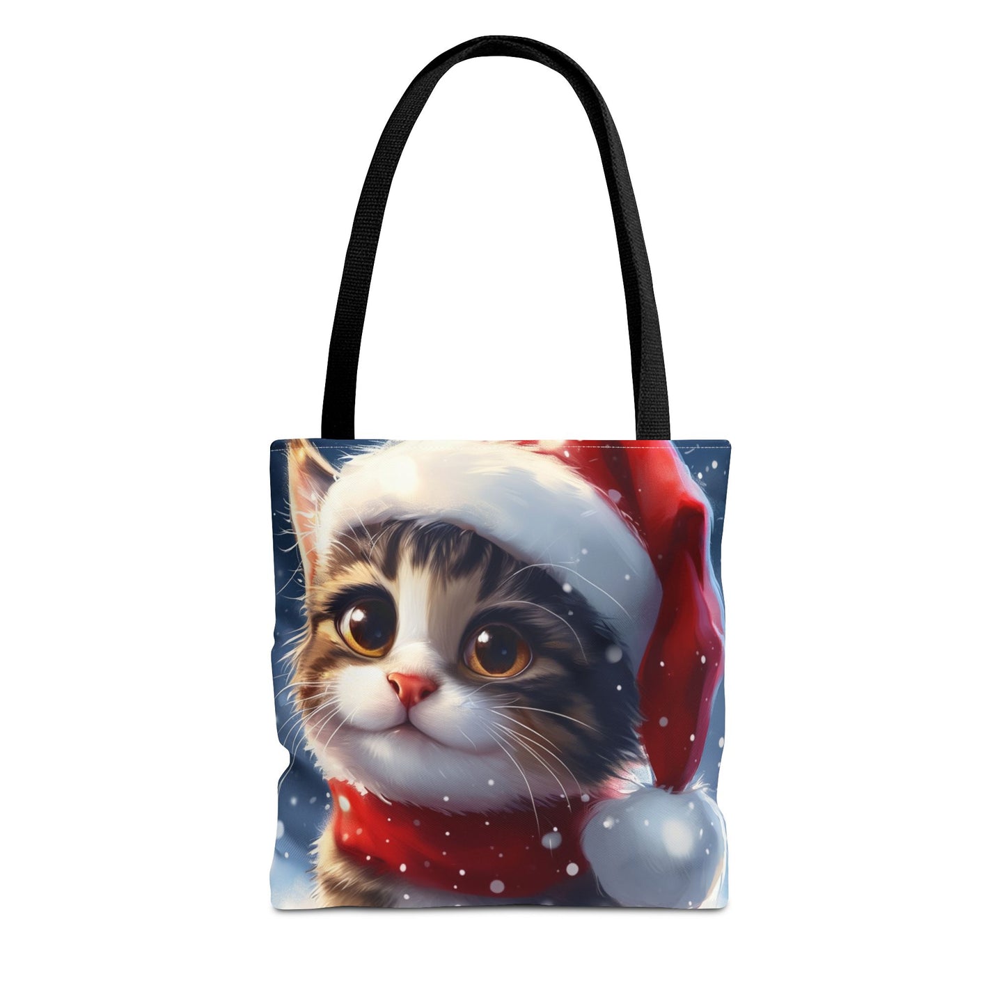 Cute Holiday Cat Tote Bag (AOP)