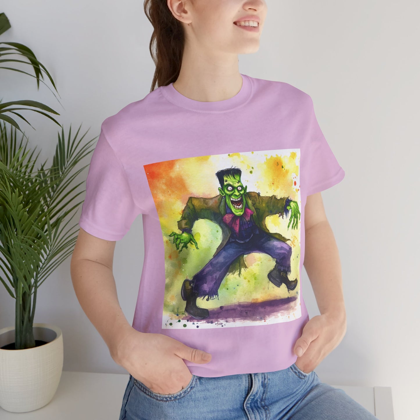 Quirky Frankenstein Unisex Jersey Short Sleeve Tee