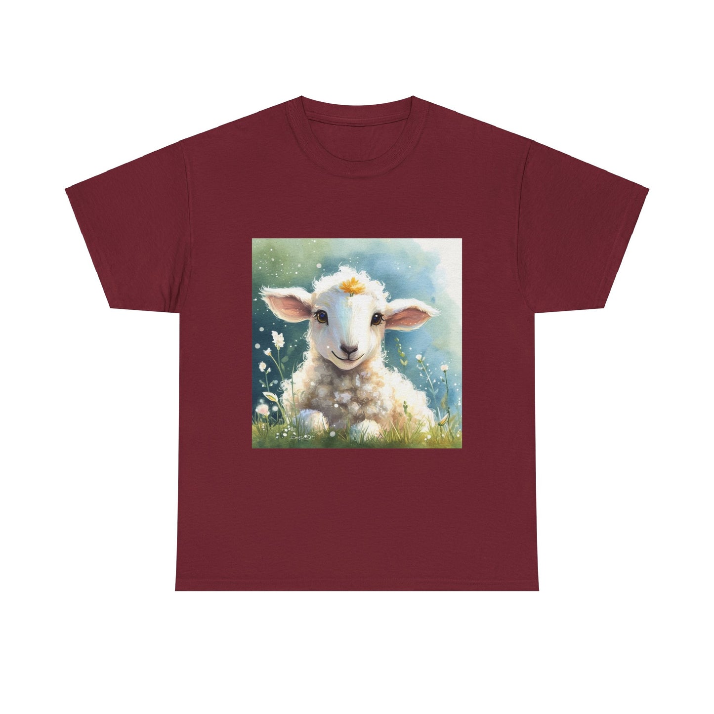 Cute Lamb Unisex Heavy Cotton Tee