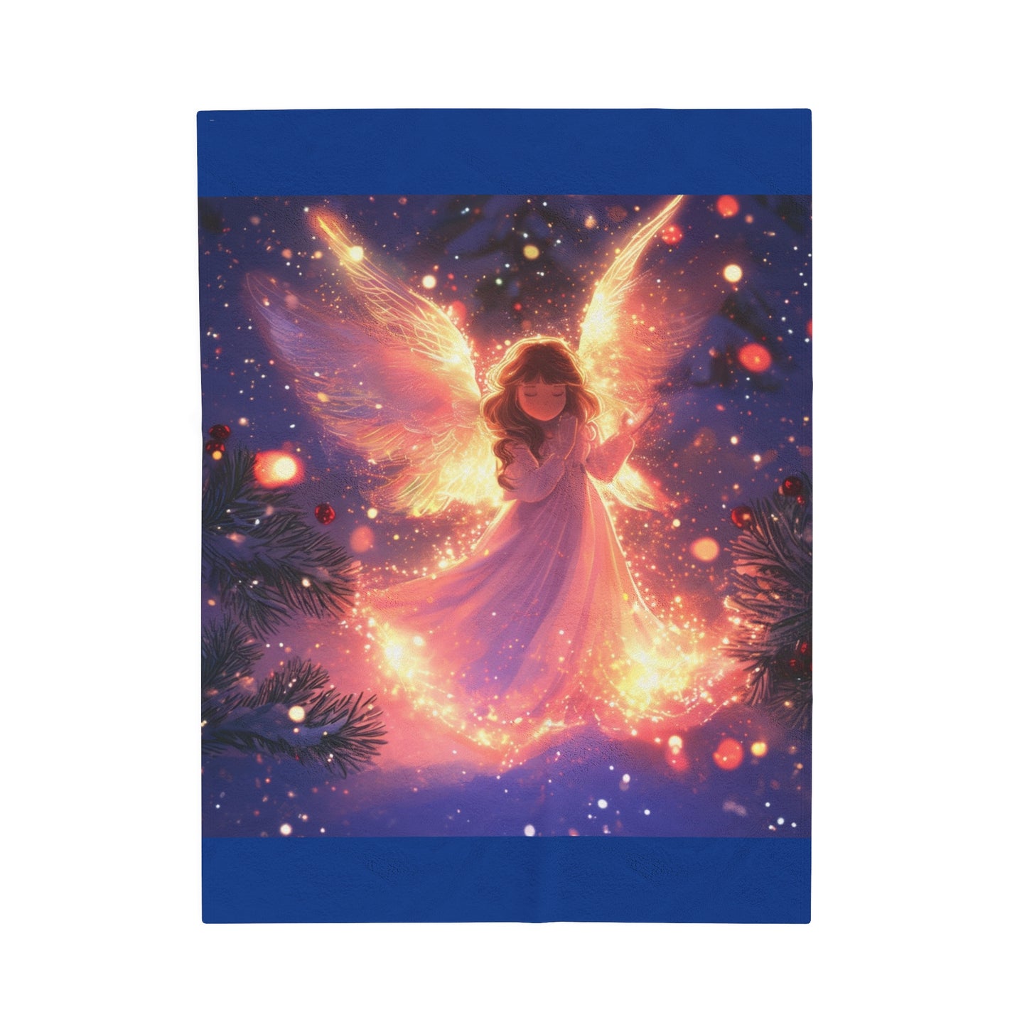 Cute Angel Velveteen Plush Blanket