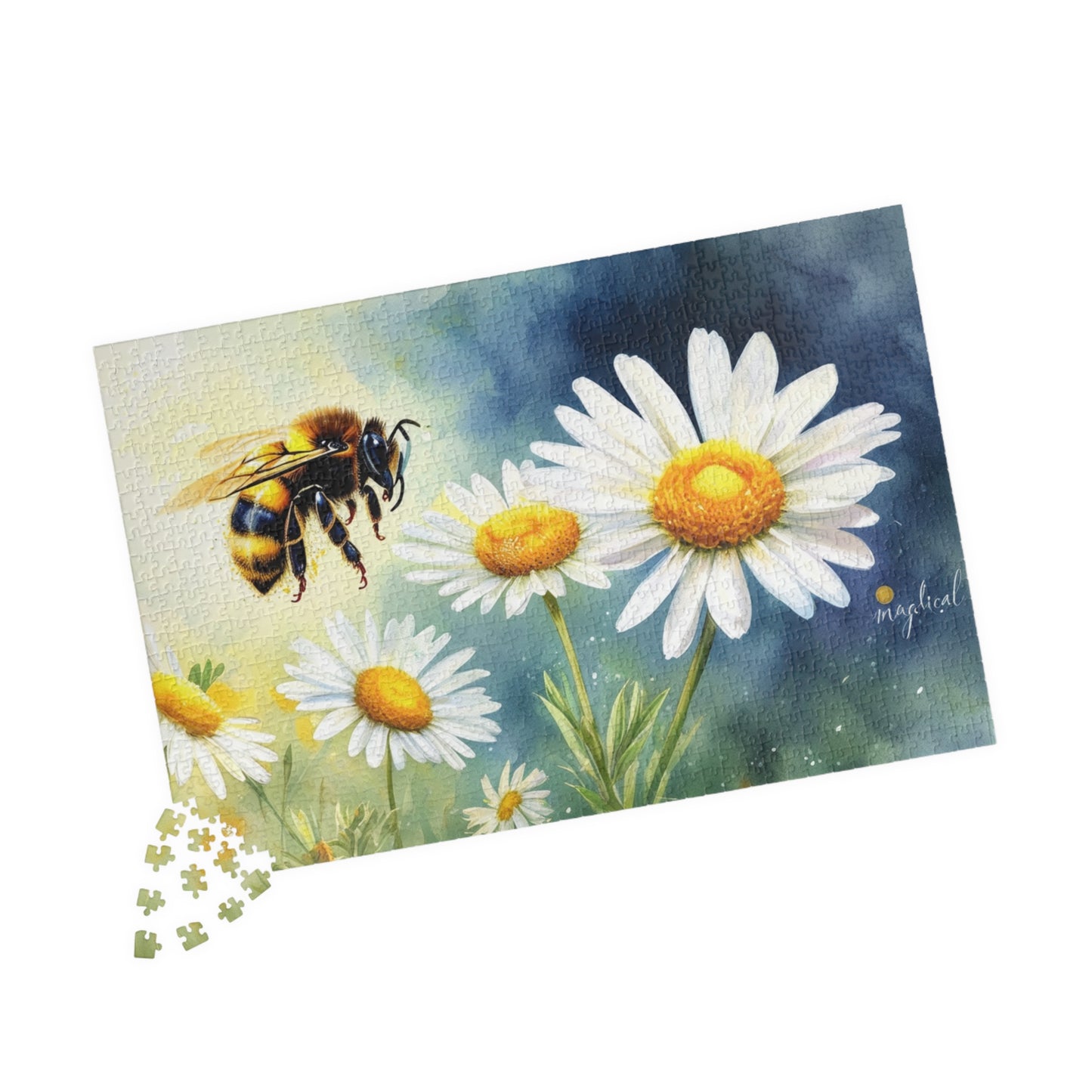 Busy Bee on a Daisy Puzzle (110, 252, 520, 1014-piece)