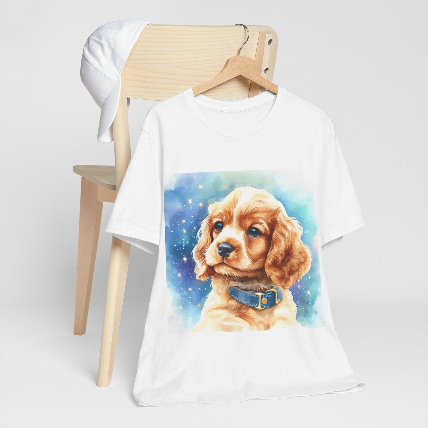 Starry Cocker Spaniel Unisex Jersey Short Sleeve Tee