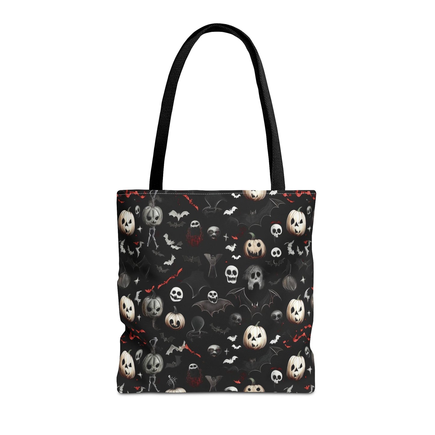 Creepy Halloween Pattern Tote Bag (AOP)