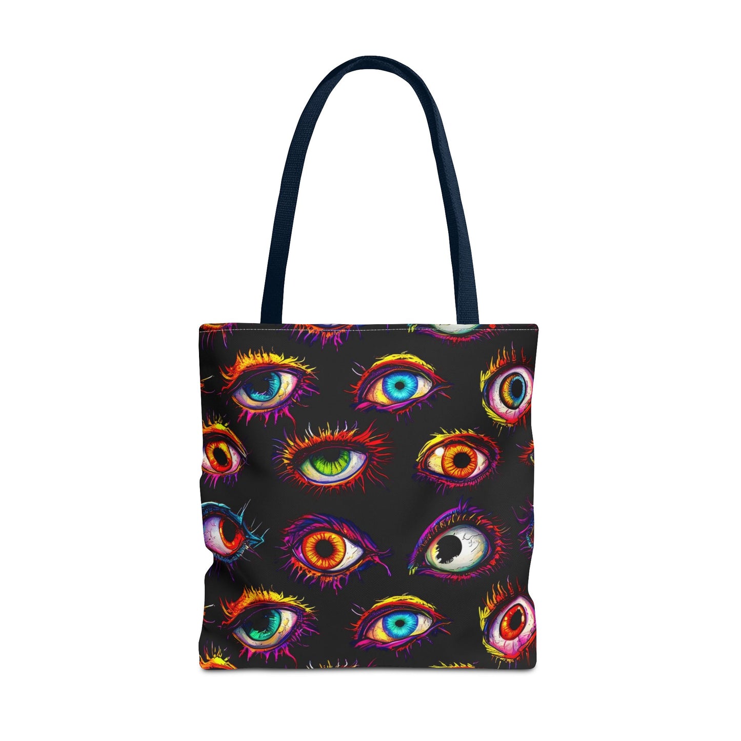 Colorful Spooky Eye Pattern Tote Bag (AOP)