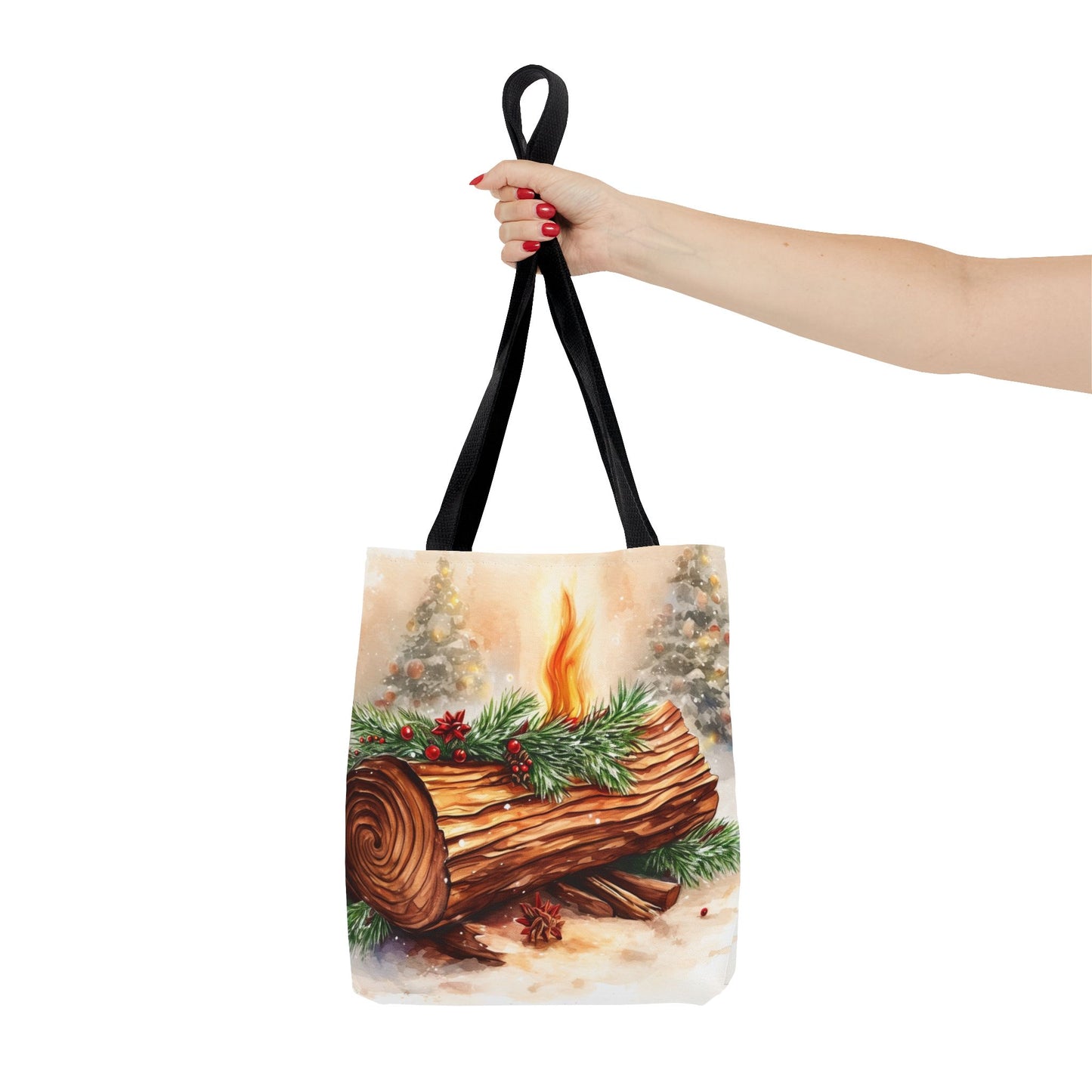 Yule Log Tote Bag (AOP)