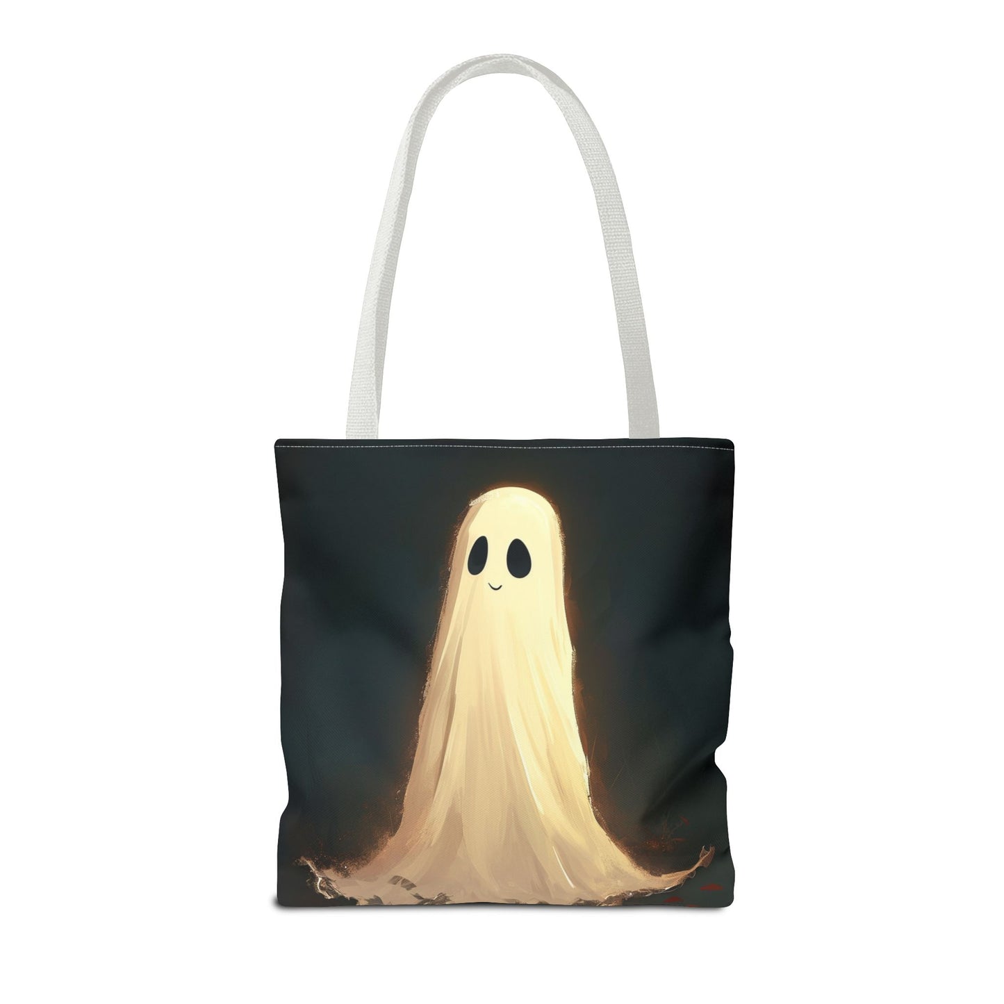 Happy Spooky Ghost Tote Bag (AOP)