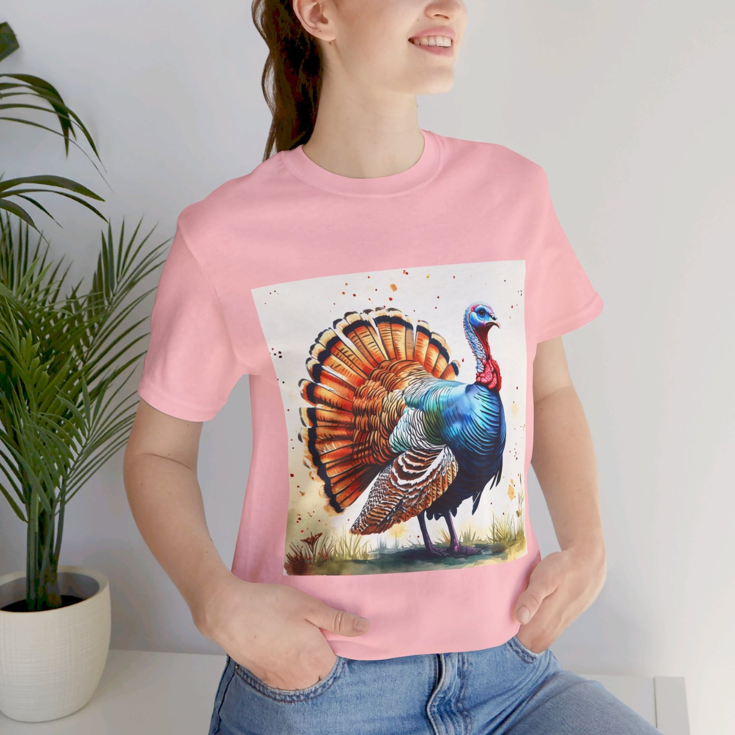 Cute Turkey Unisex Jersey Short Sleeve Tee