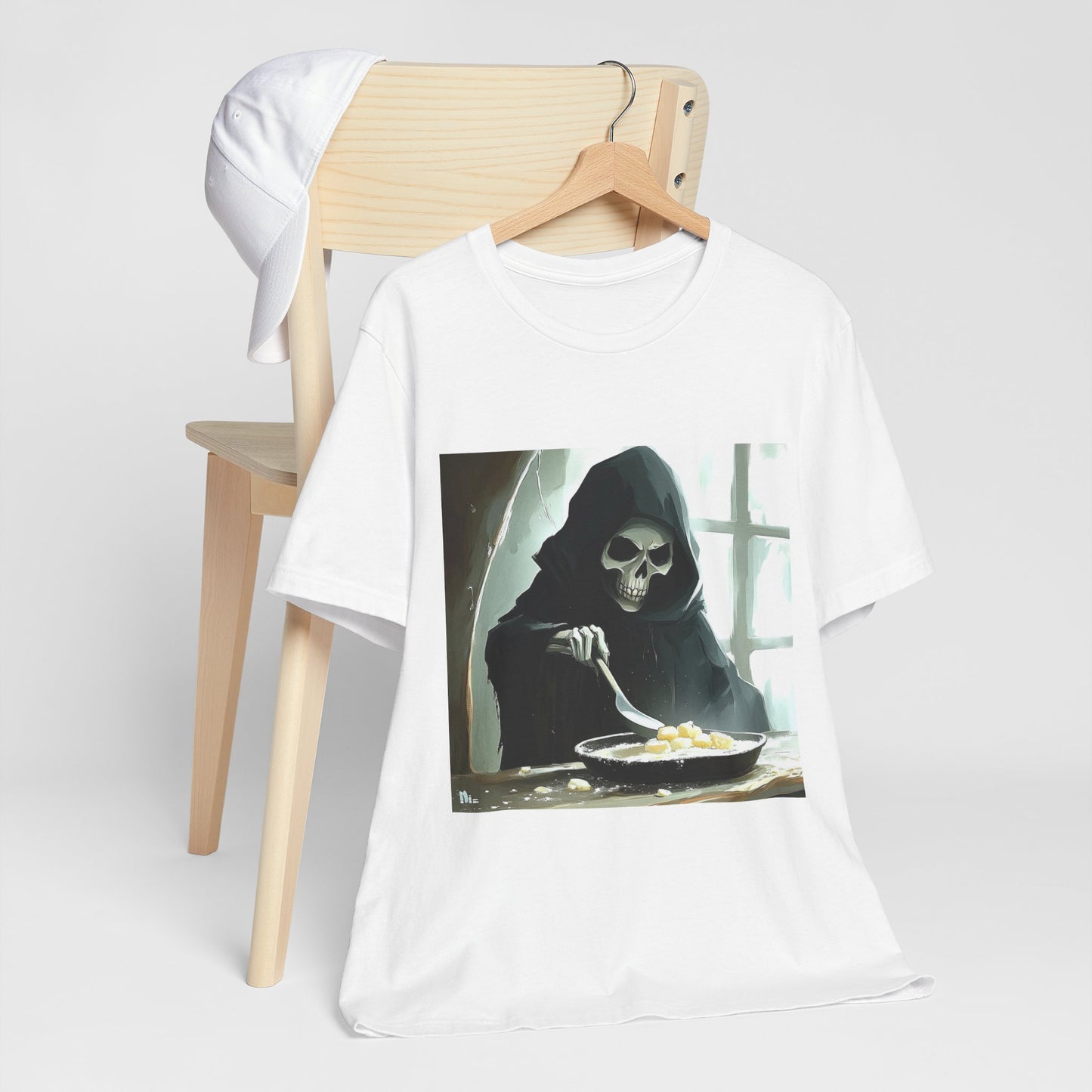 Grim Reaper Baking Unisex Jersey Short Sleeve Tee