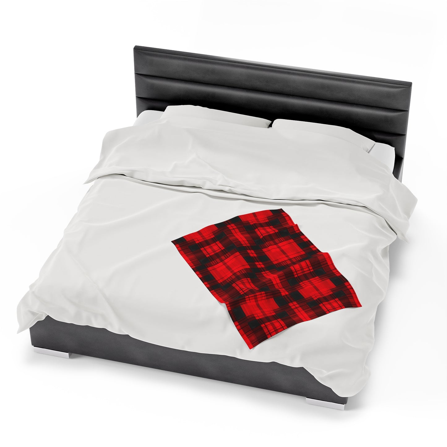 Cute Plaid Velveteen Plush Blanket