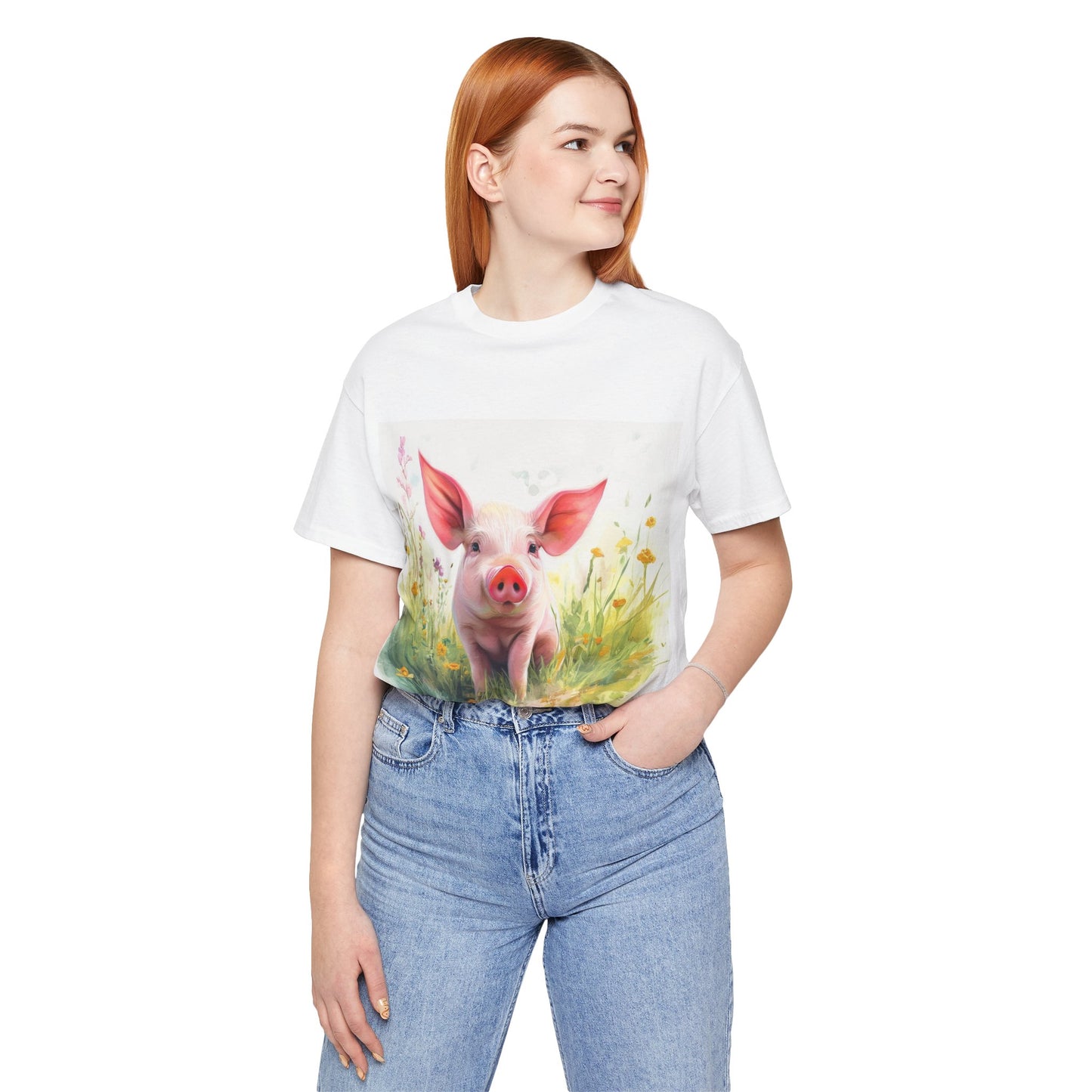 Playful Piglet Unisex Jersey Short Sleeve Tee