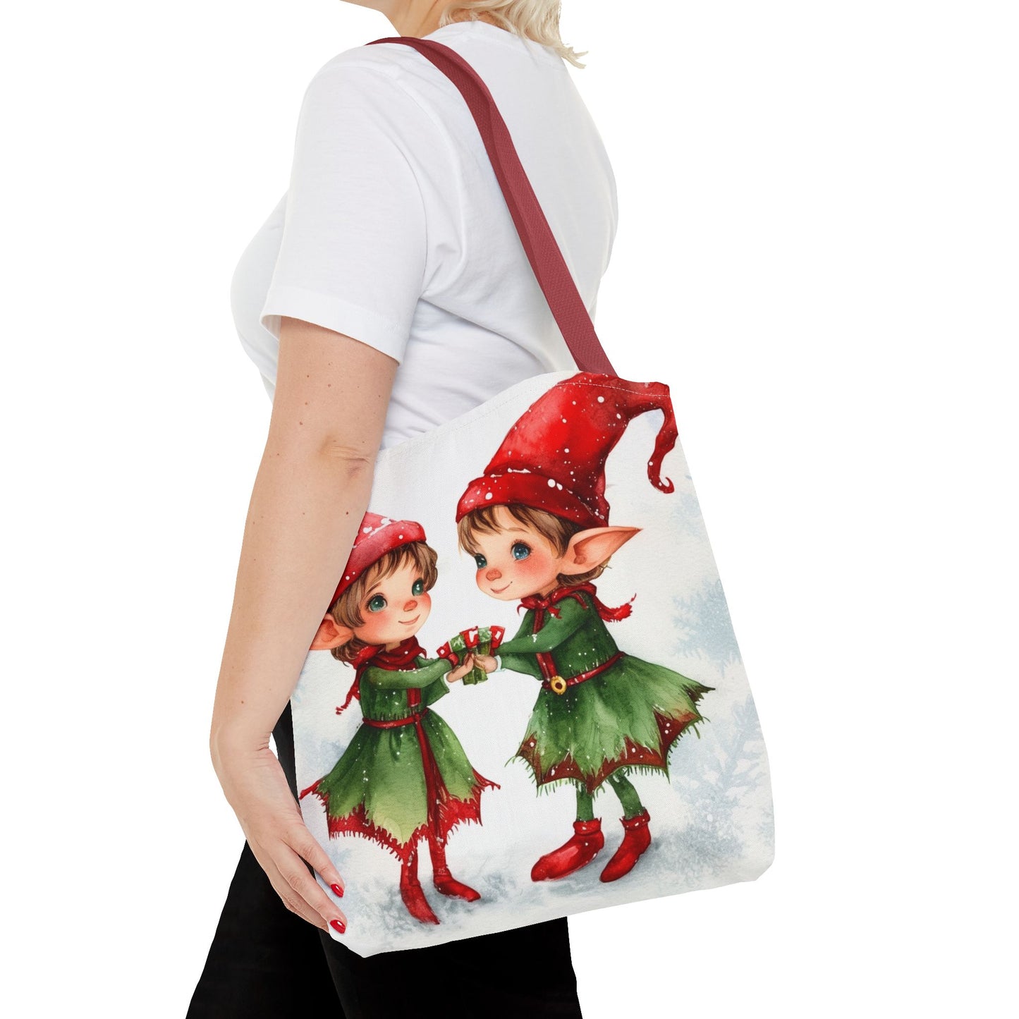 Cute Elves Tote Bag (AOP)