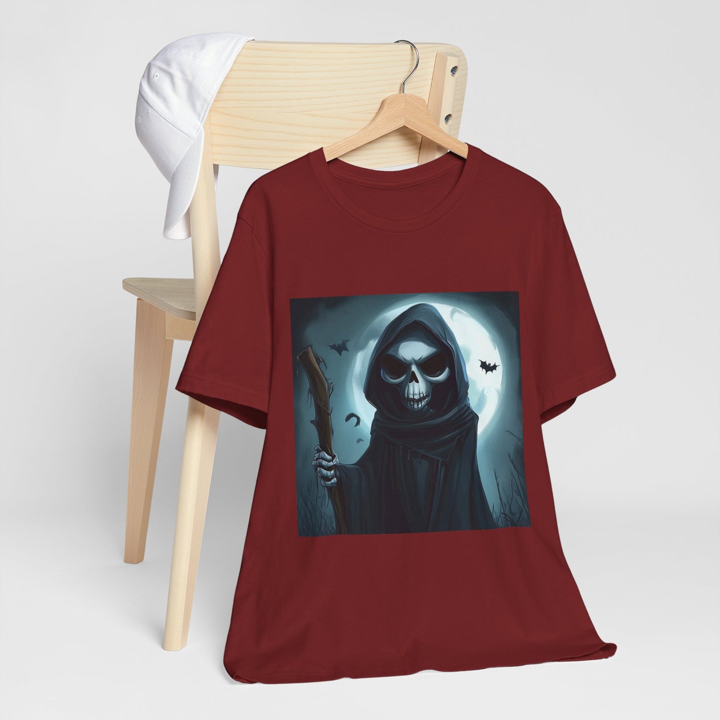 Spooky Grim Reaper Unisex Jersey Short Sleeve Tee