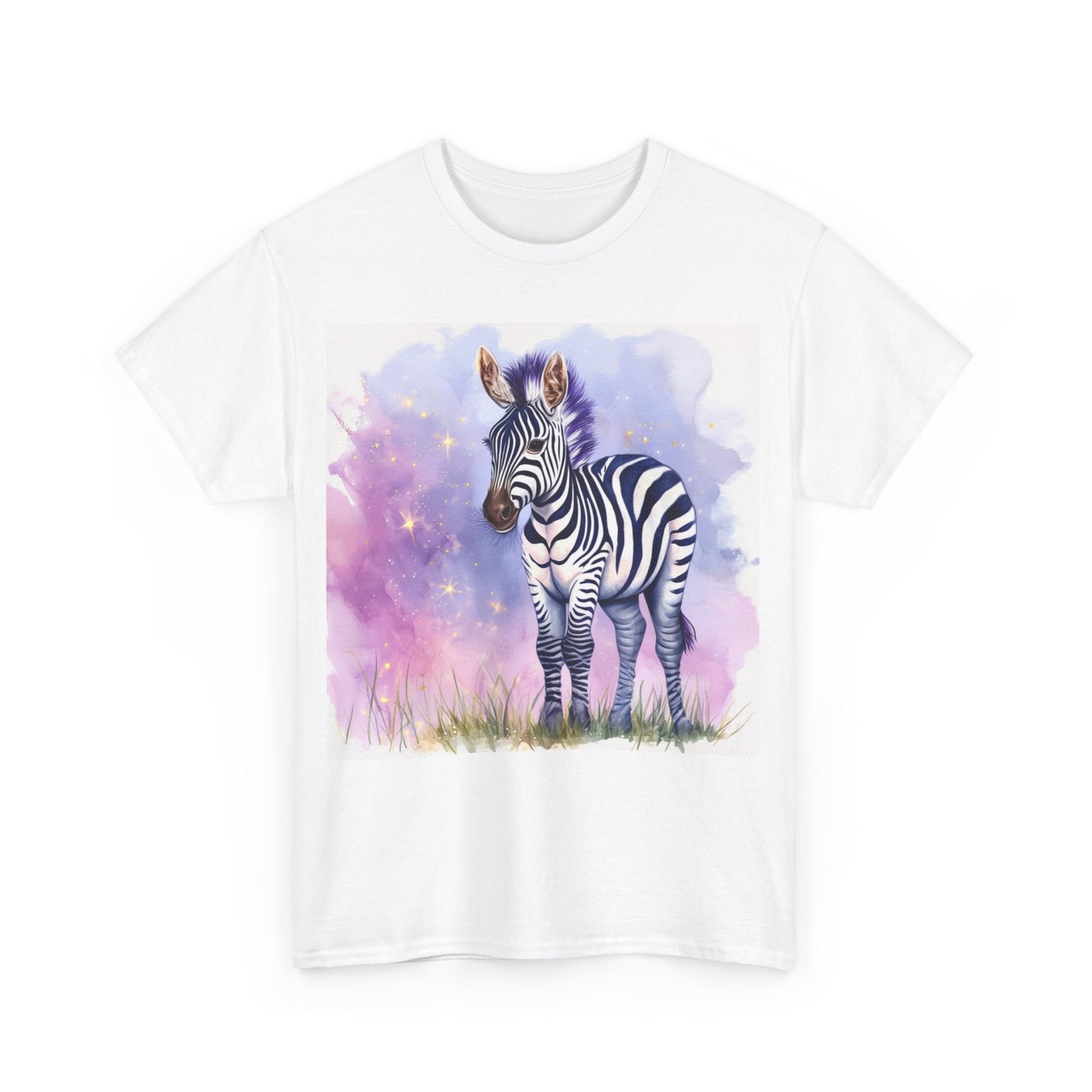 Adorable Zebra Unisex Heavy Cotton Tee