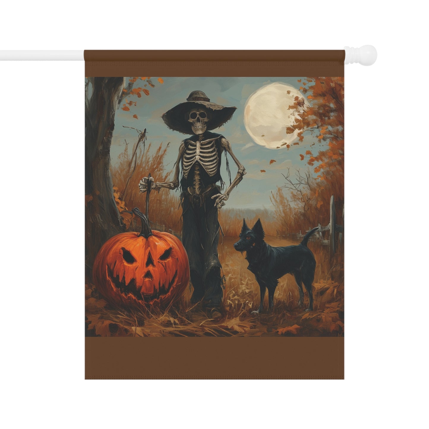 Skeleton Farmer Garden & House Banner