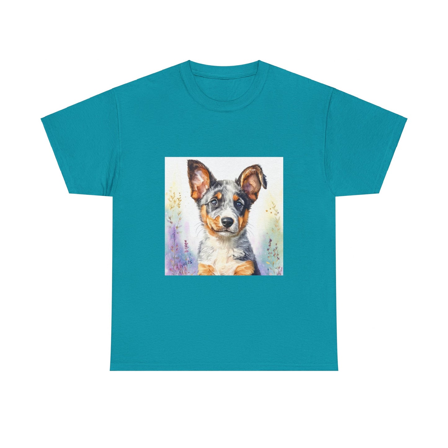 Australian Cattle Dog Puppy Unisex Heavy Cotton Tee