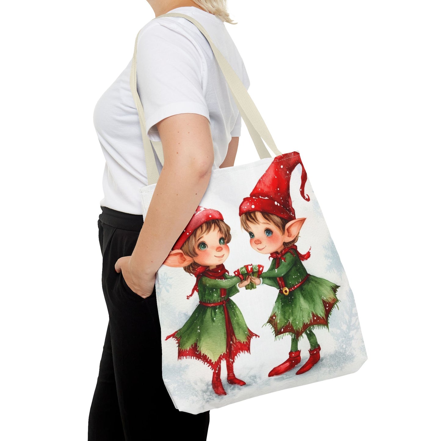 Cute Elves Tote Bag (AOP)