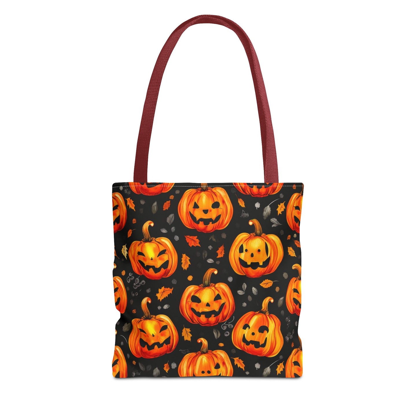 Happy Pumpkin Pattern Tote Bag (AOP)