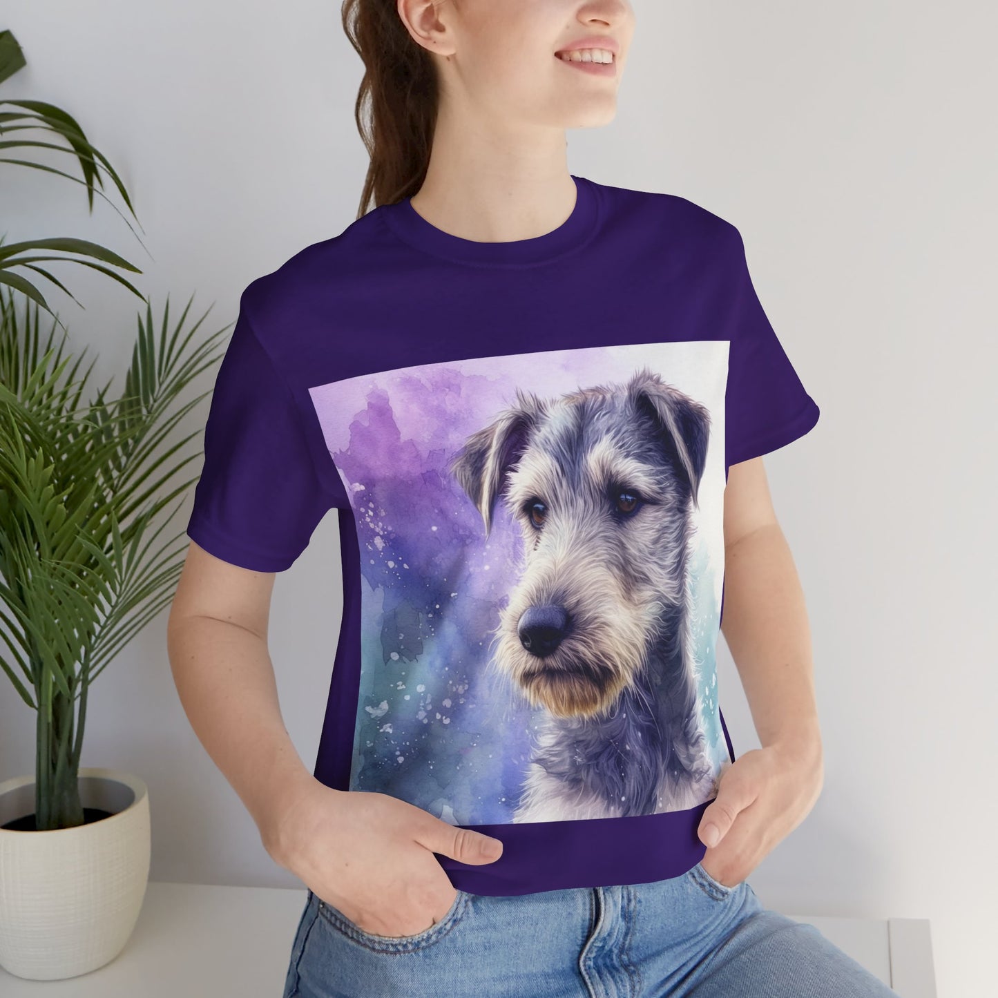 Galaxy Irish Wolfhound Unisex Jersey Short Sleeve Tee