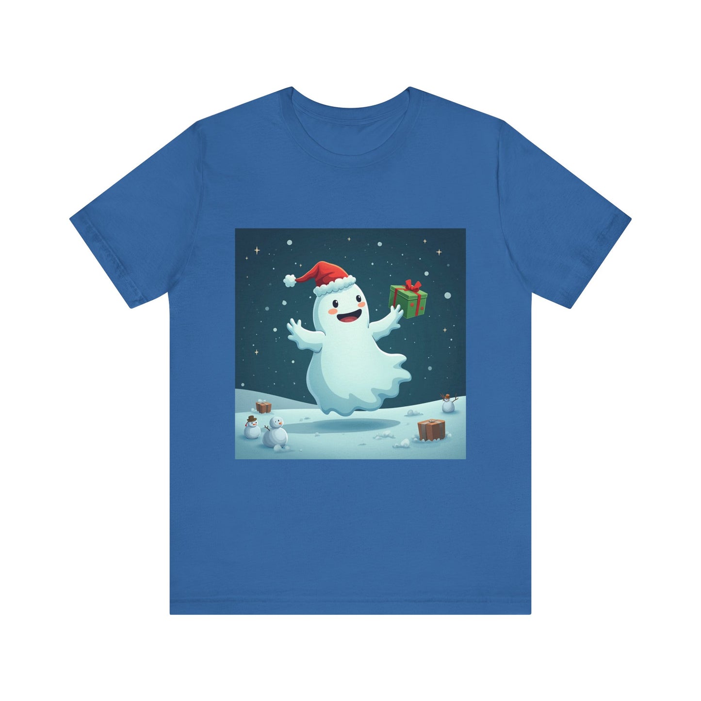 Cute Cartoon Ghost of Christmas Present Unisex Jersey Short Sleeve Tee