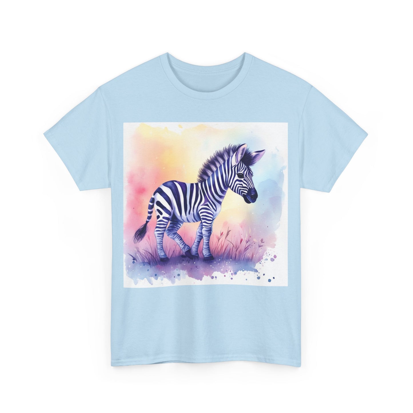 Lovable Baby Zebra Unisex Heavy Cotton Tee