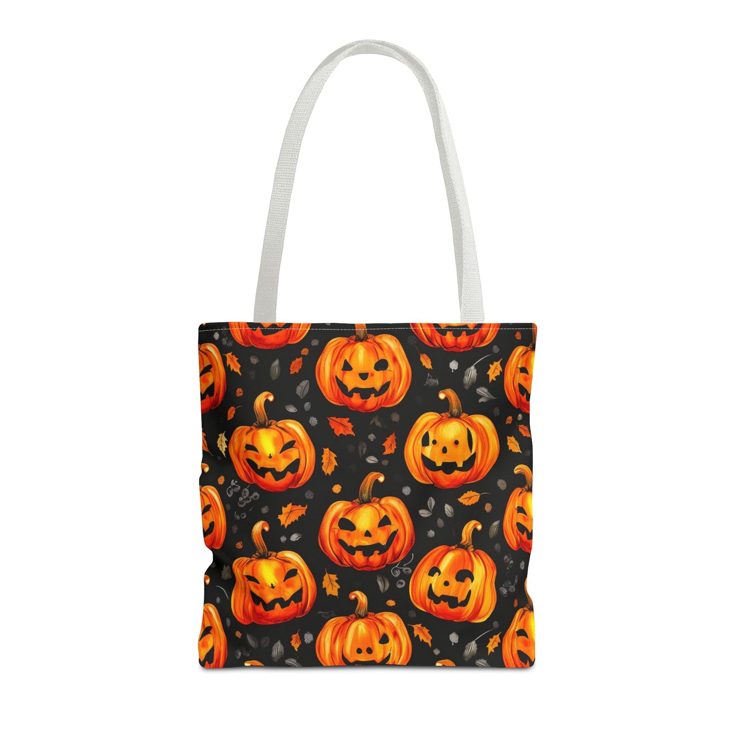 Happy Pumpkin Pattern Tote Bag (AOP)