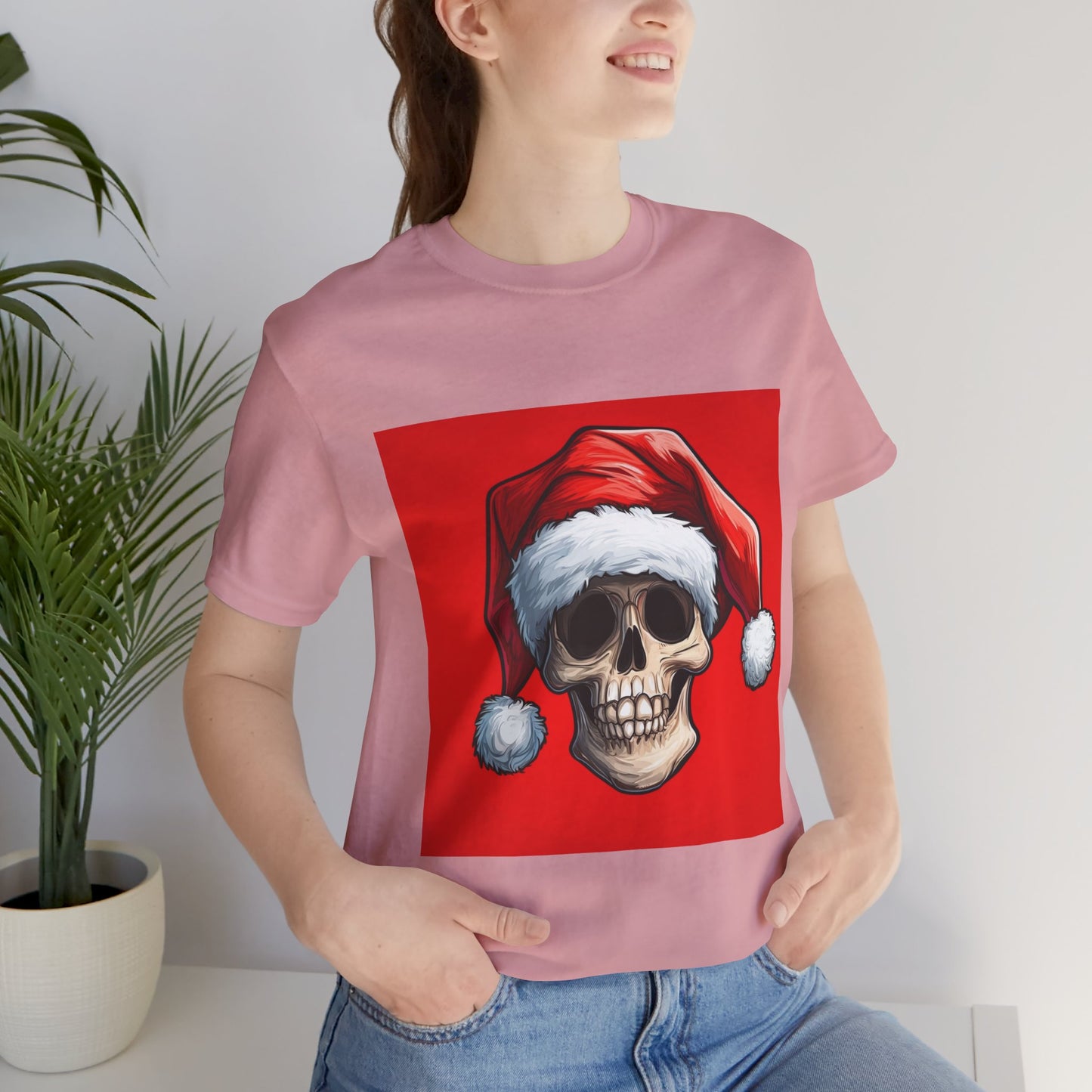 Spooky Jester Santa Skull