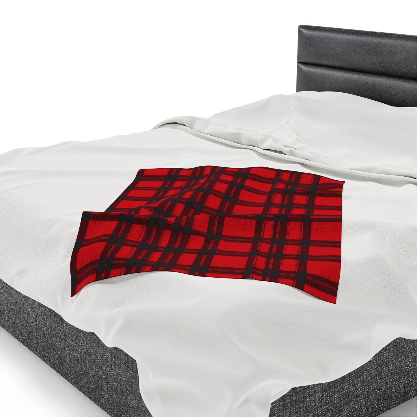 Cozy Plaid Velveteen Plush Blanket