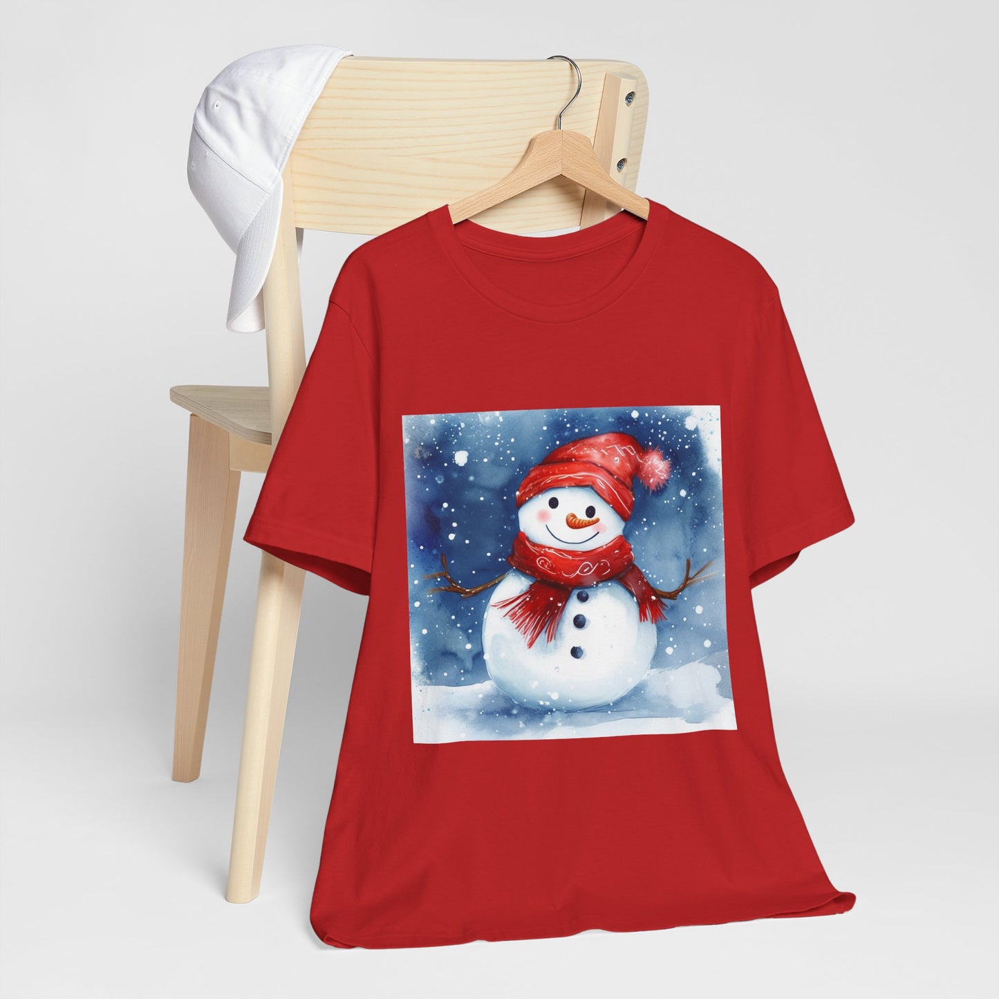 Adorable Snowman Unisex Jersey Short Sleeve Tee