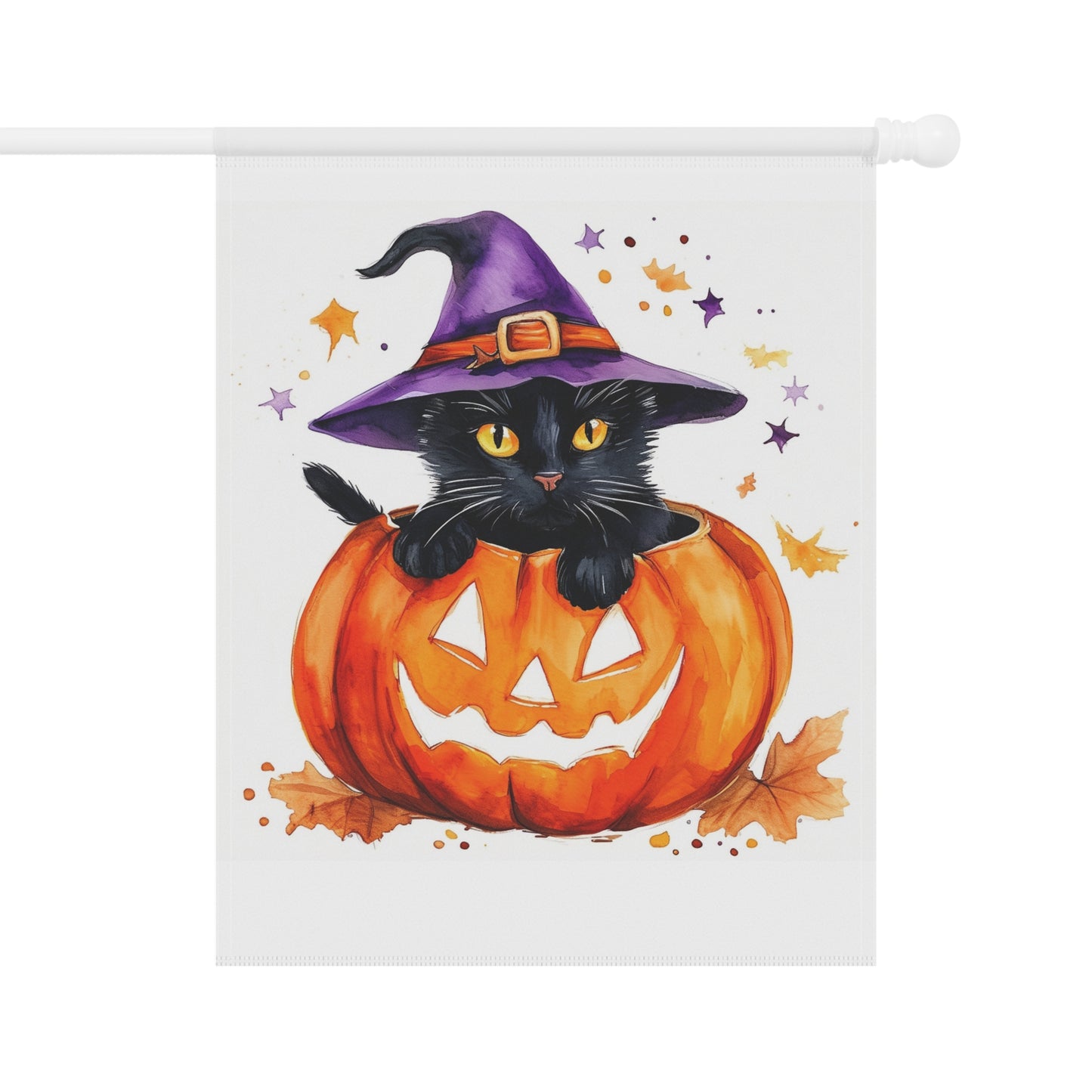 Cute Halloween Cat Garden & House Banner