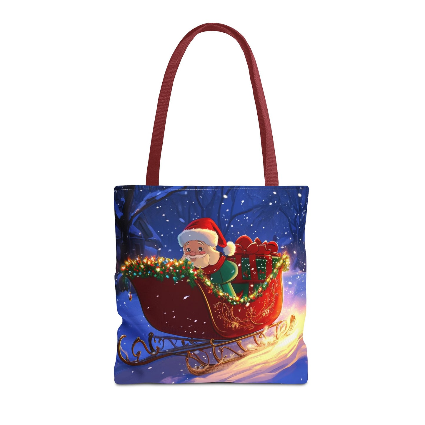 Cute Cartoon Santa Tote Bag (AOP)