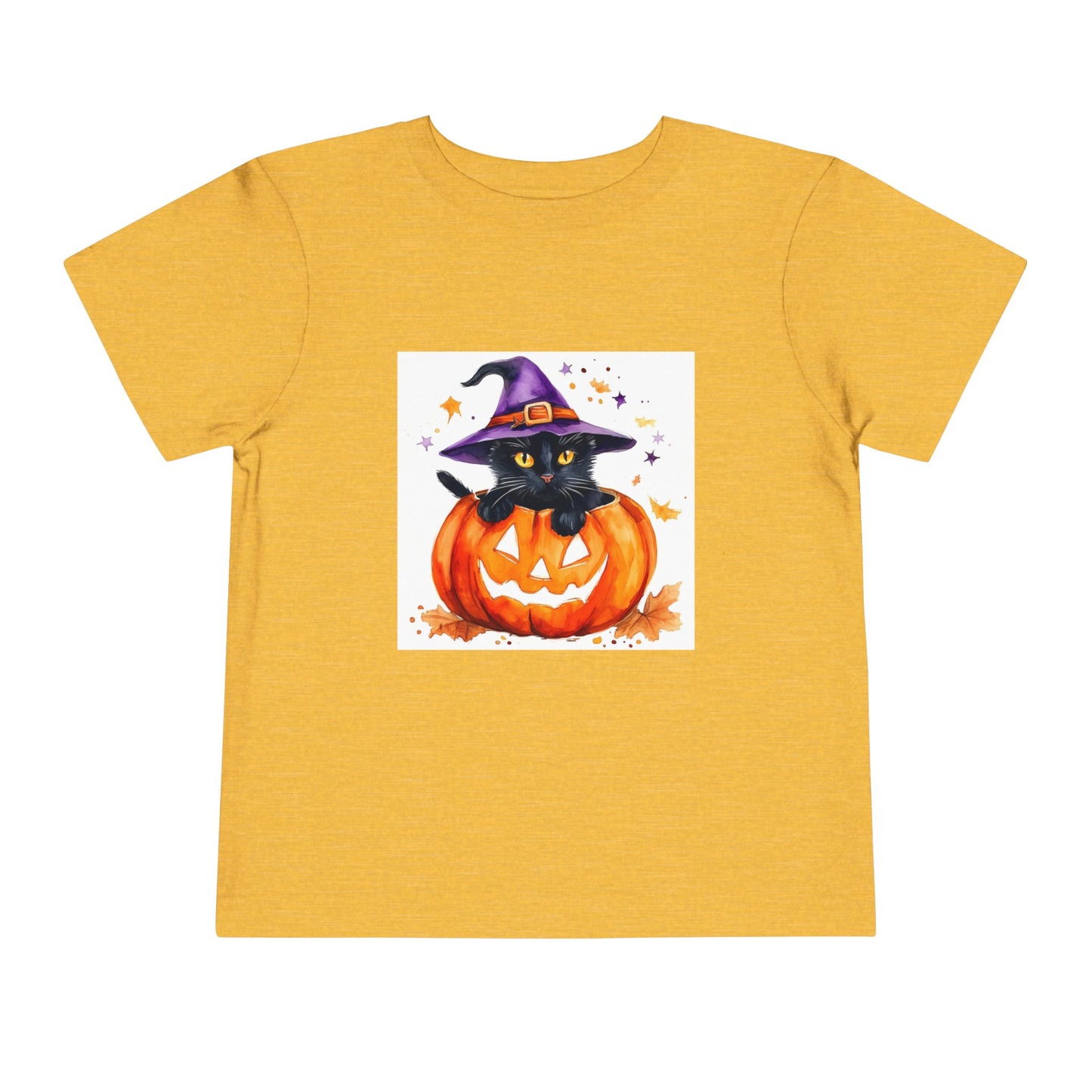 Cute Halloween Cat Toddler Short Sleeve Tee