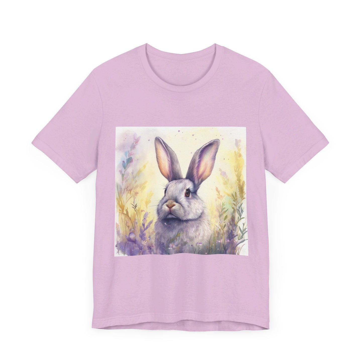 Realistic Cute Bunny Unisex Jersey Short Sleeve Tee