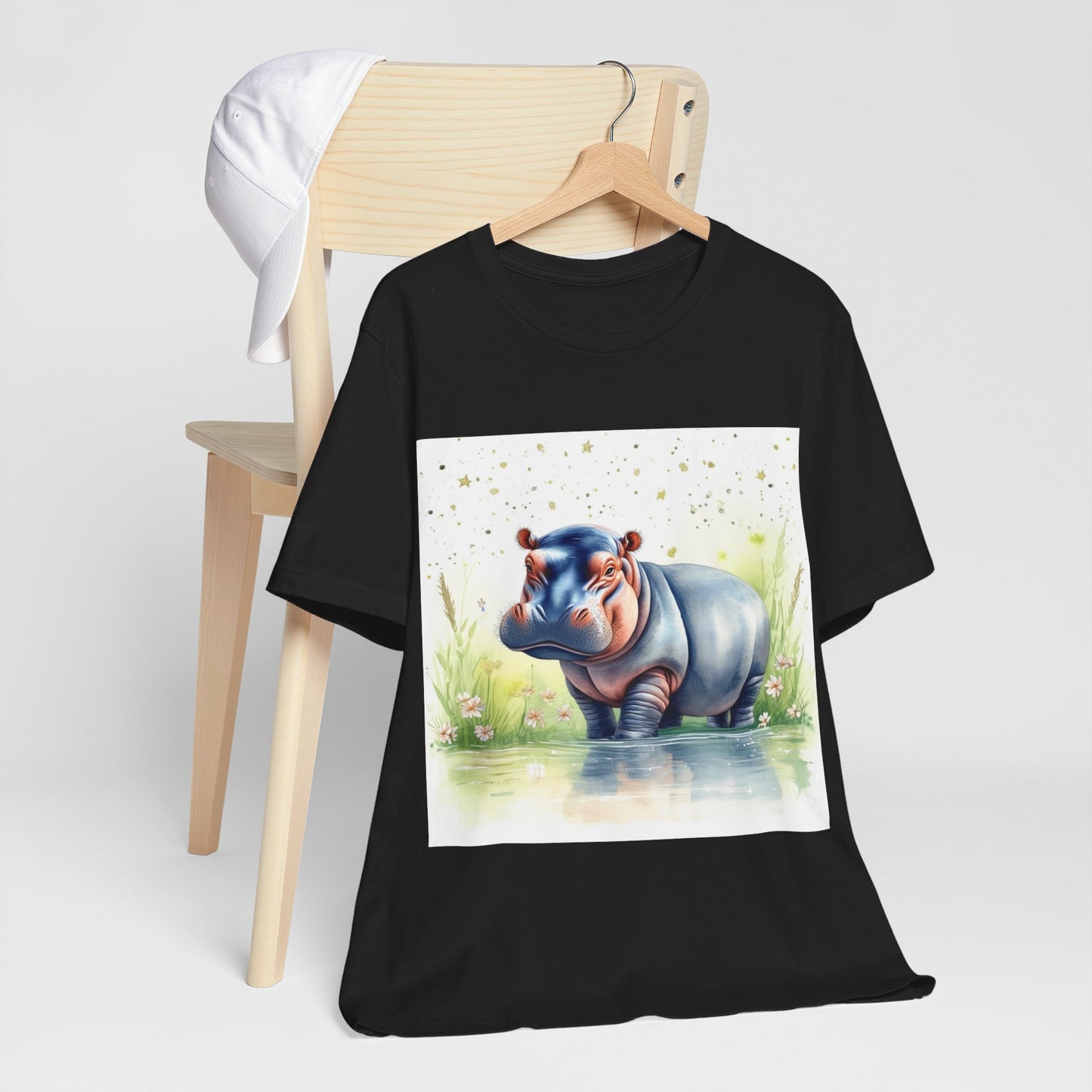 Cute Hippo Unisex Jersey Short Sleeve Tee