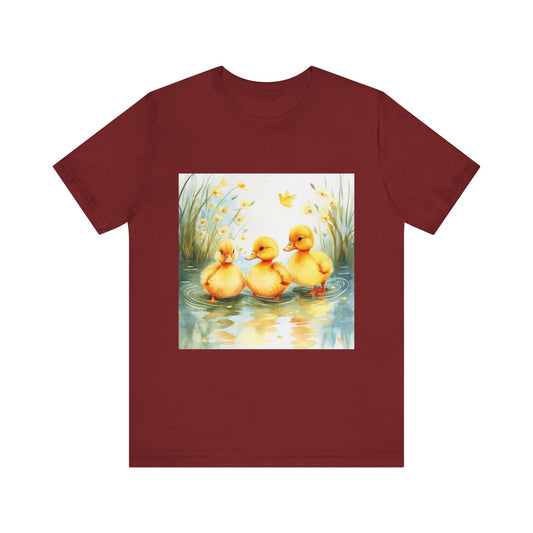 Adorable Baby Ducks Unisex Jersey Short Sleeve Tee