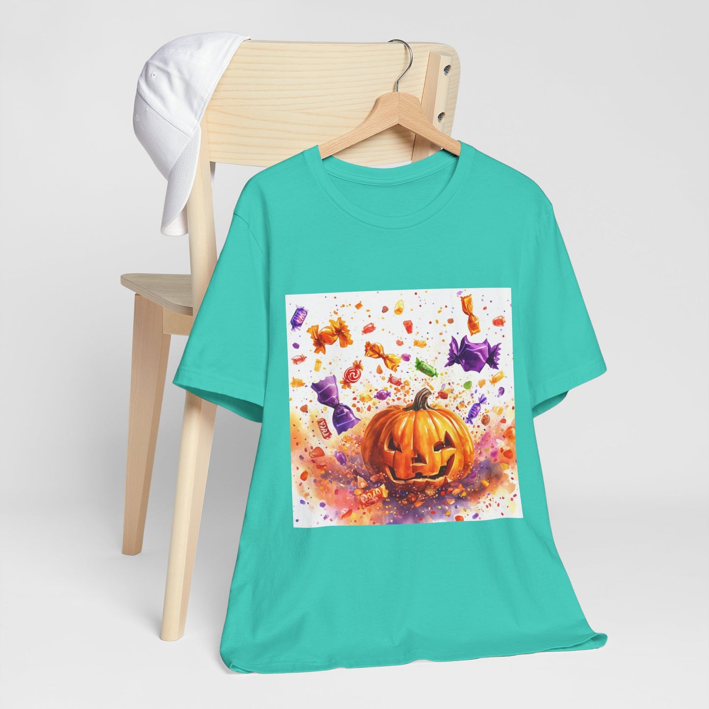 Jack o Lantern Candy Unisex Jersey Short Sleeve Tee