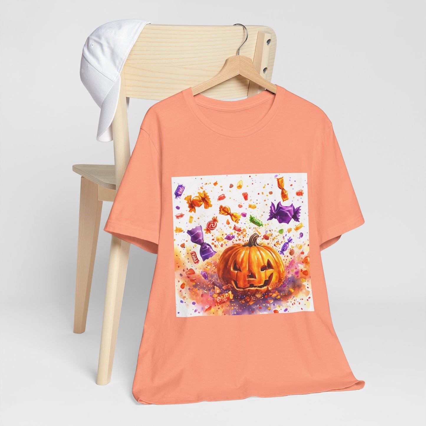 Jack o Lantern Candy Unisex Jersey Short Sleeve Tee