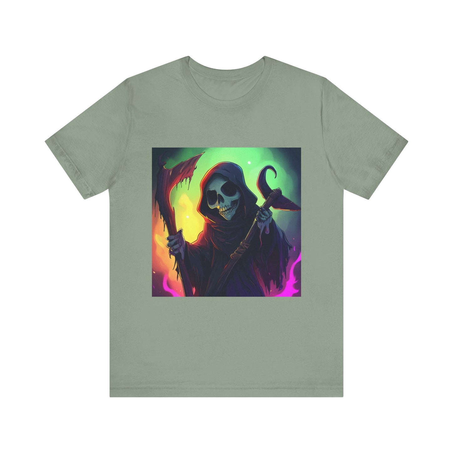 Colorful Grim Reaper Unisex Jersey Short Sleeve Tee