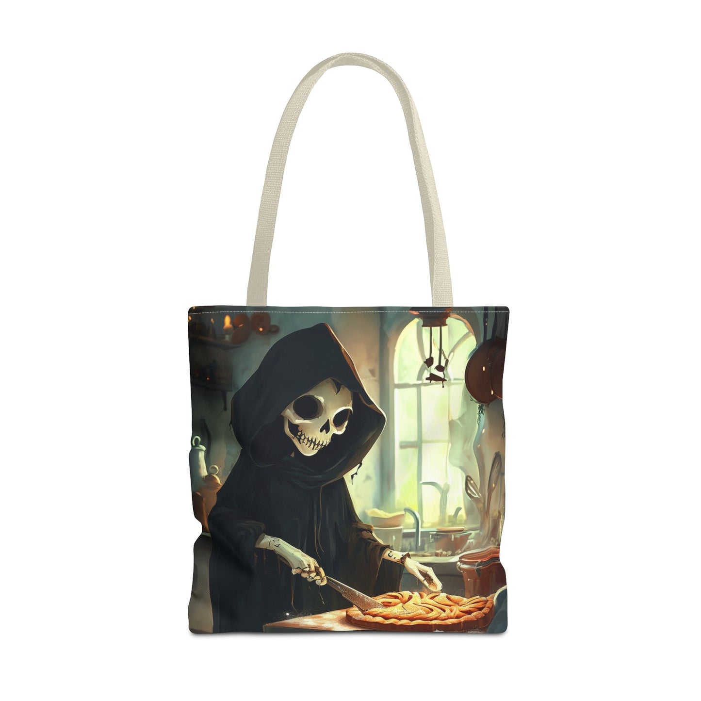 Grim Reaper Baking Pie Tote Bag (AOP)