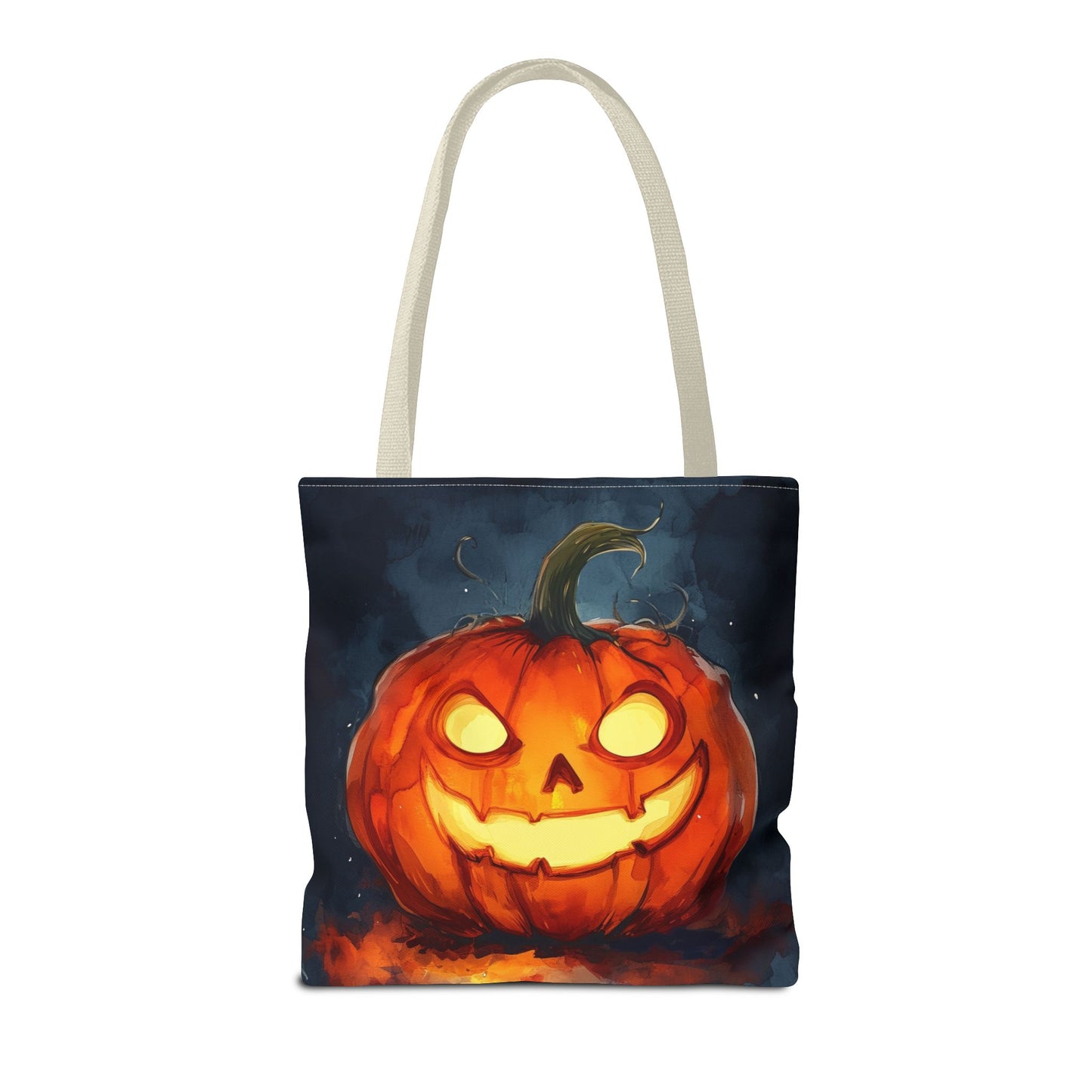 Cute Creepy Jack o Lantern Tote Bag (AOP)