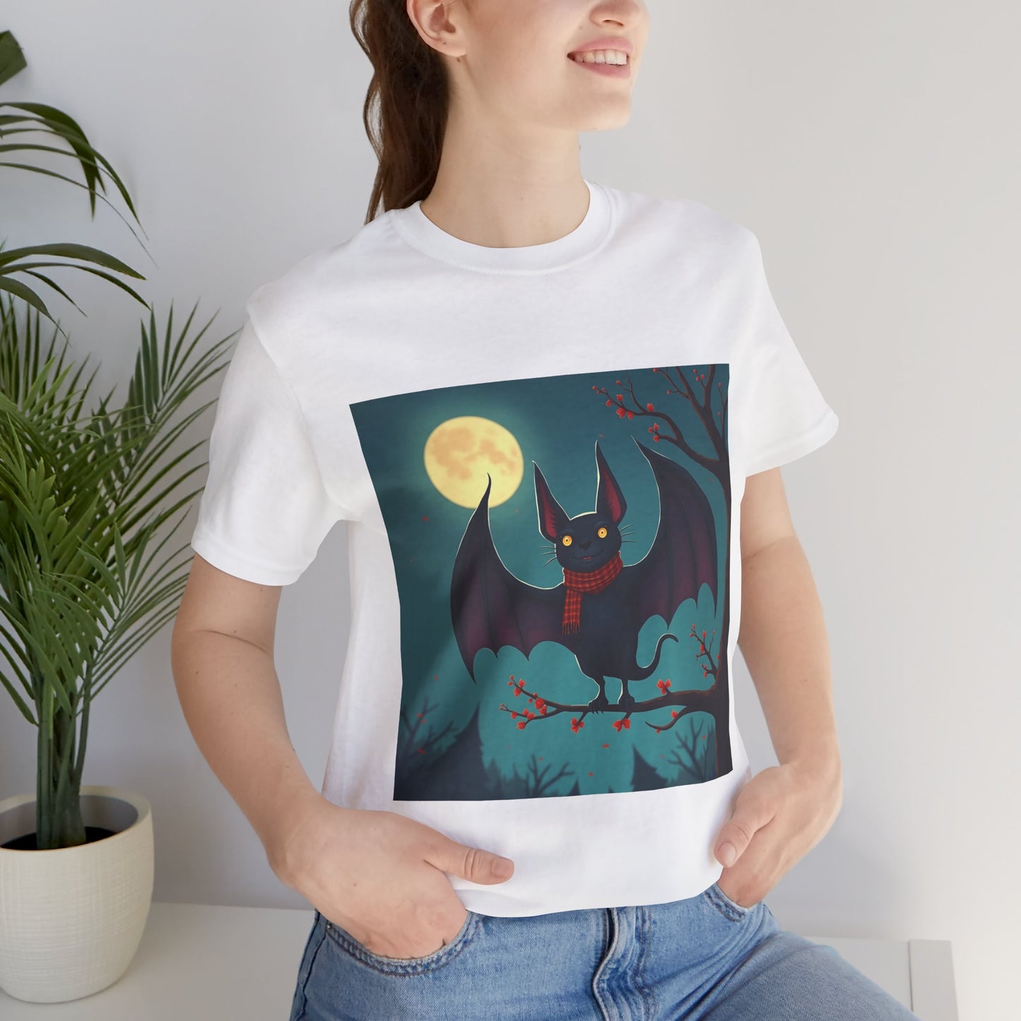 Cute Cold Bat Unisex Jersey Tee