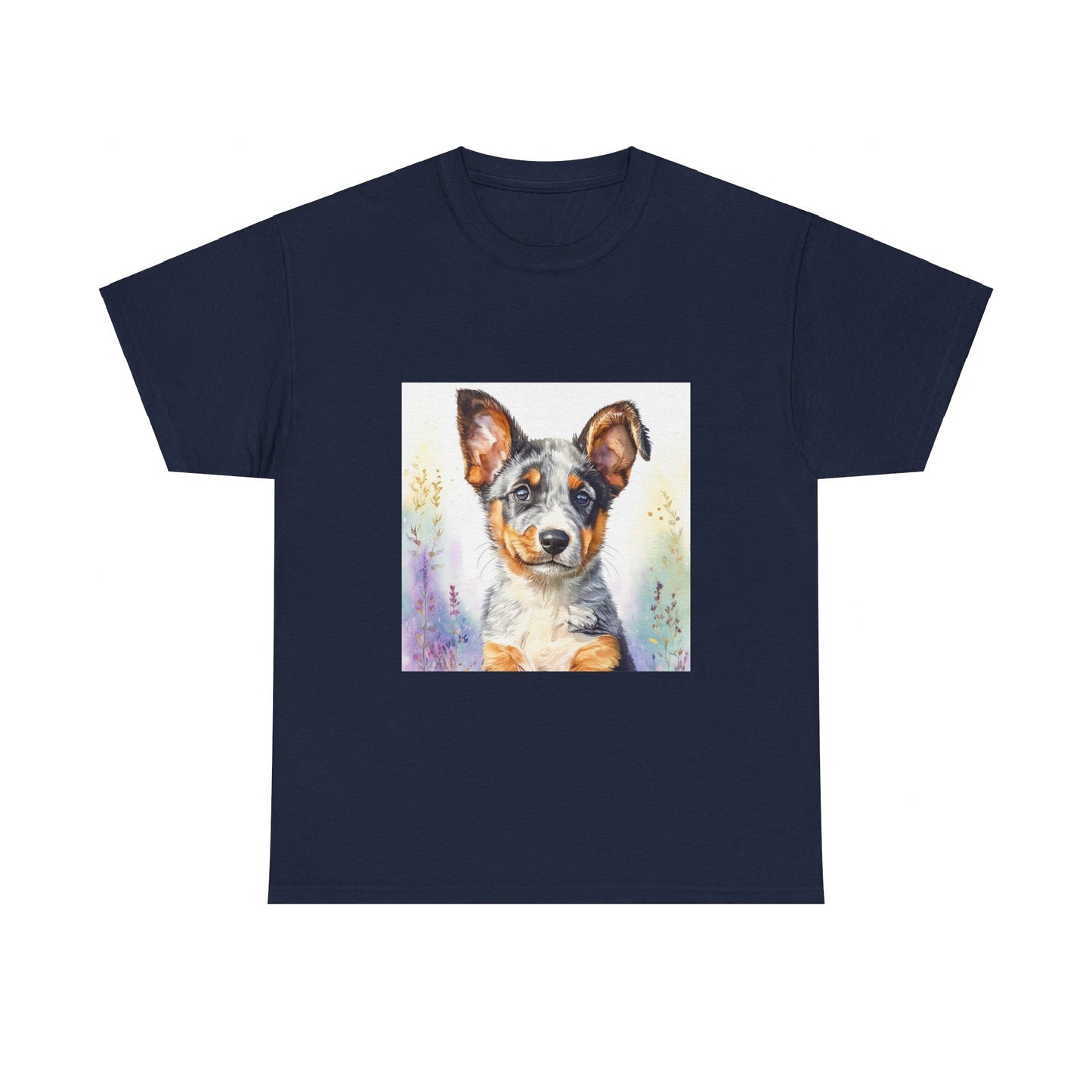 Australian Cattle Dog Puppy Unisex Heavy Cotton Tee