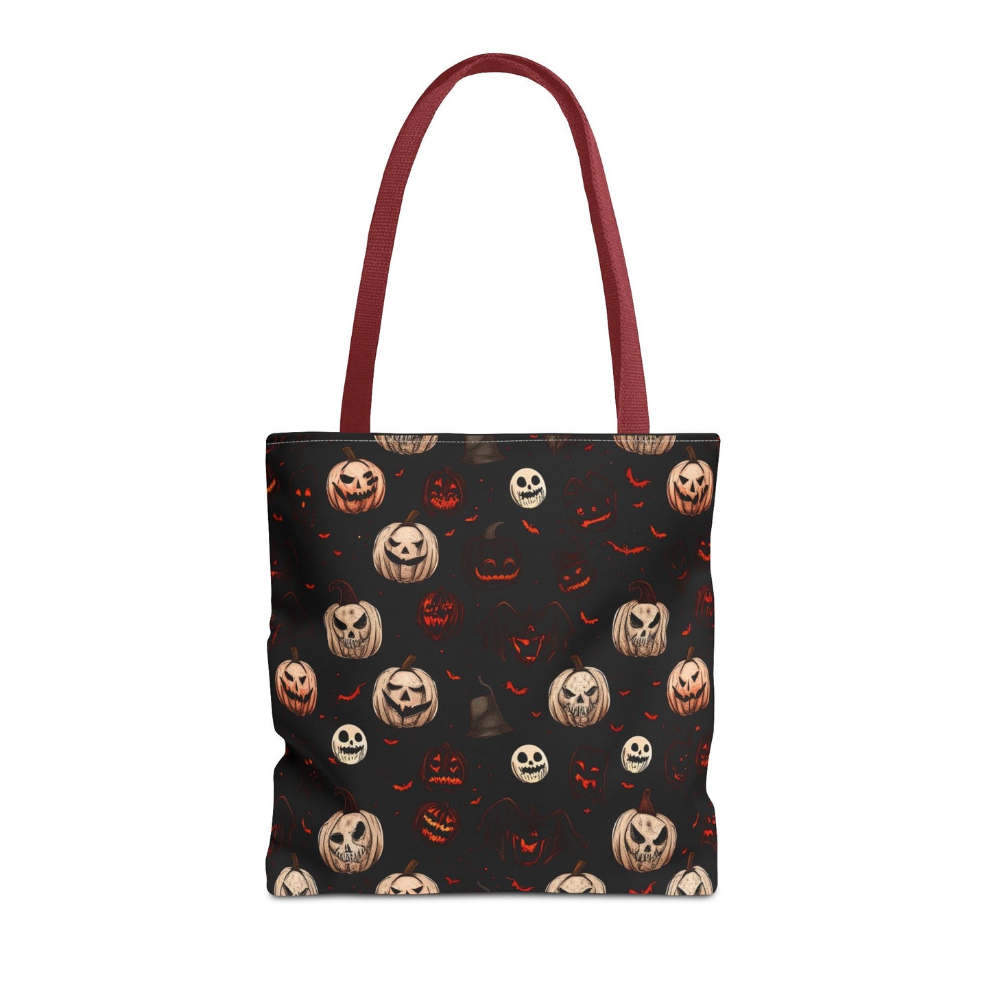 Spooky Halloween Pattern Tote Bag (AOP)