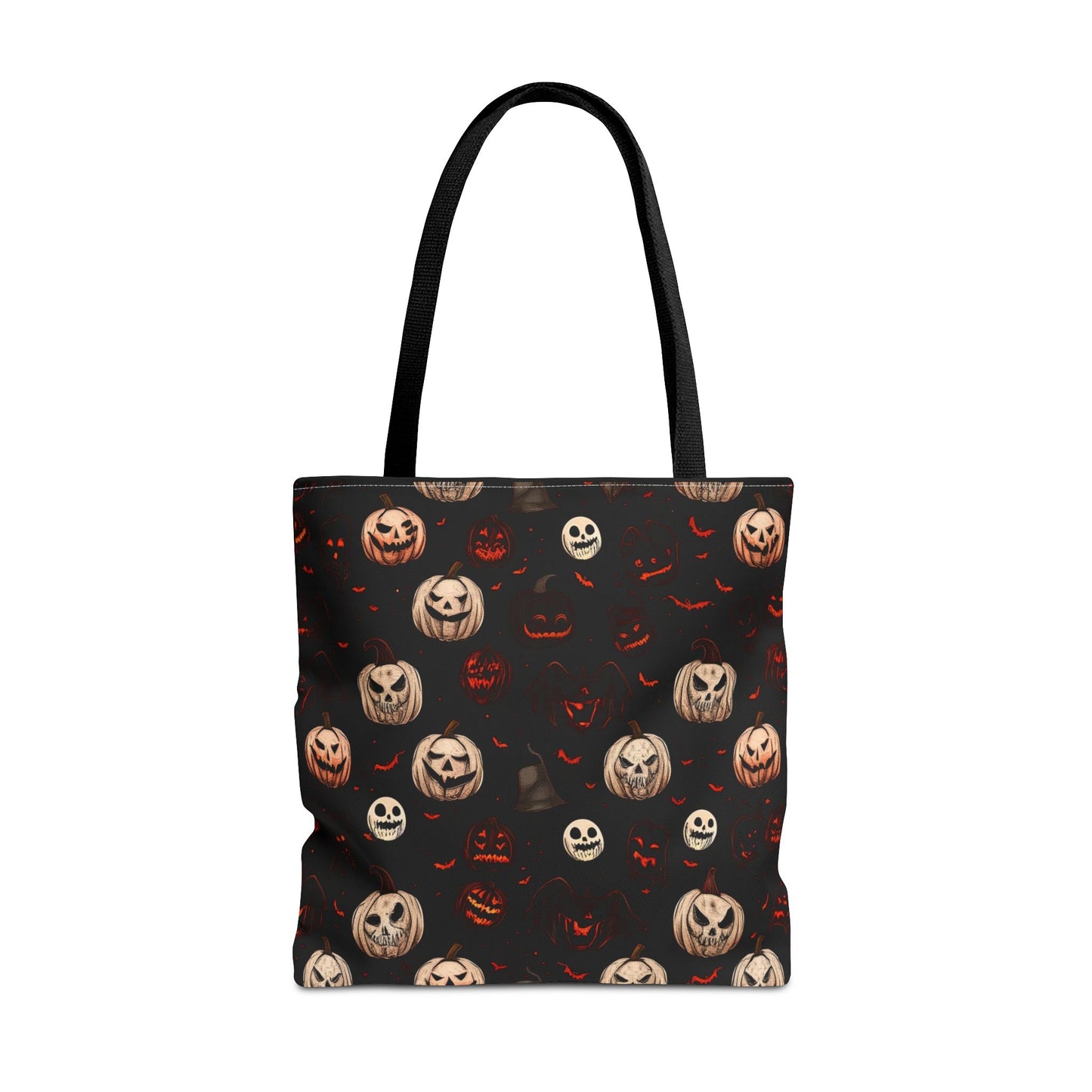 Spooky Halloween Pattern Tote Bag (AOP)