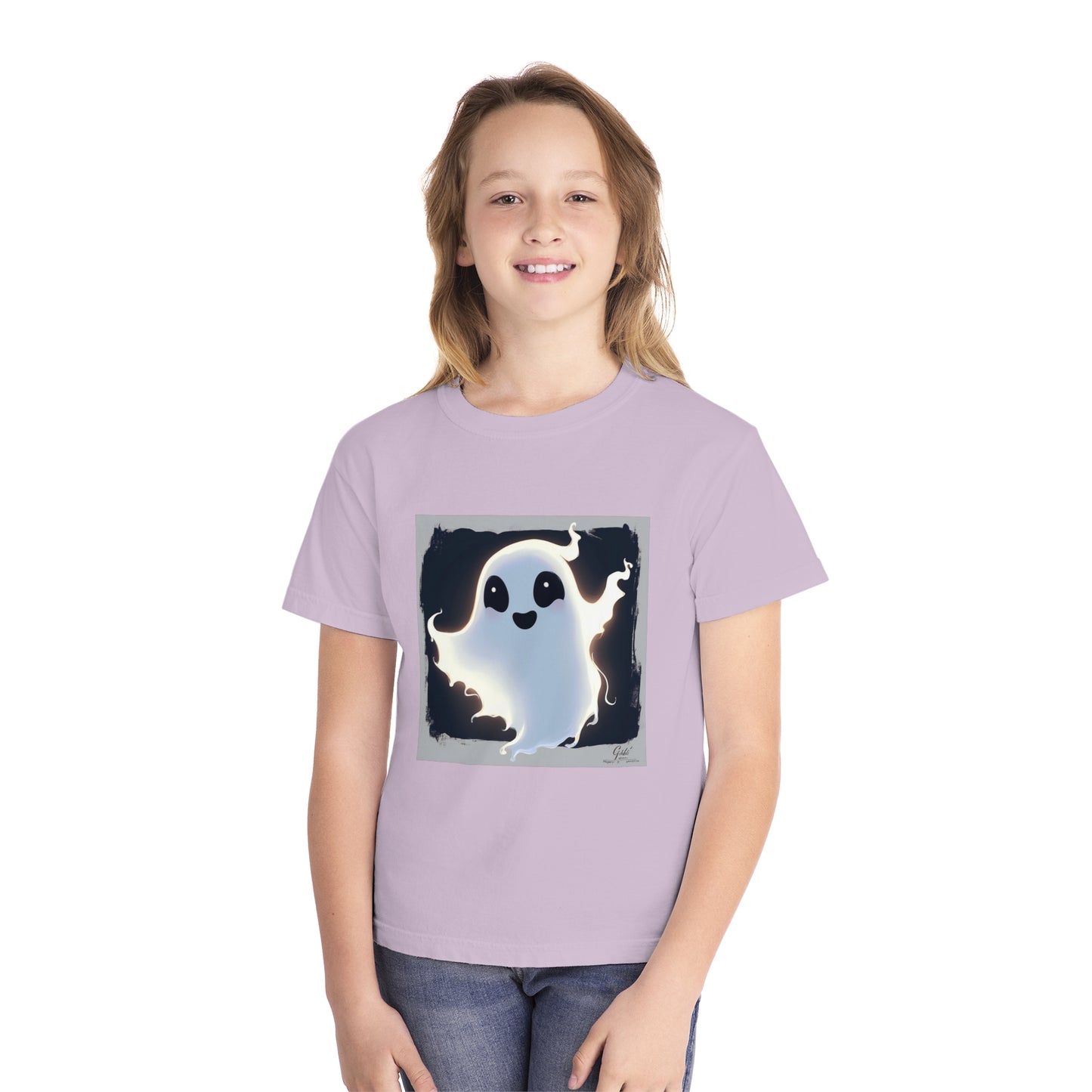 Cute Happy Ghost Youth Midweight Tee