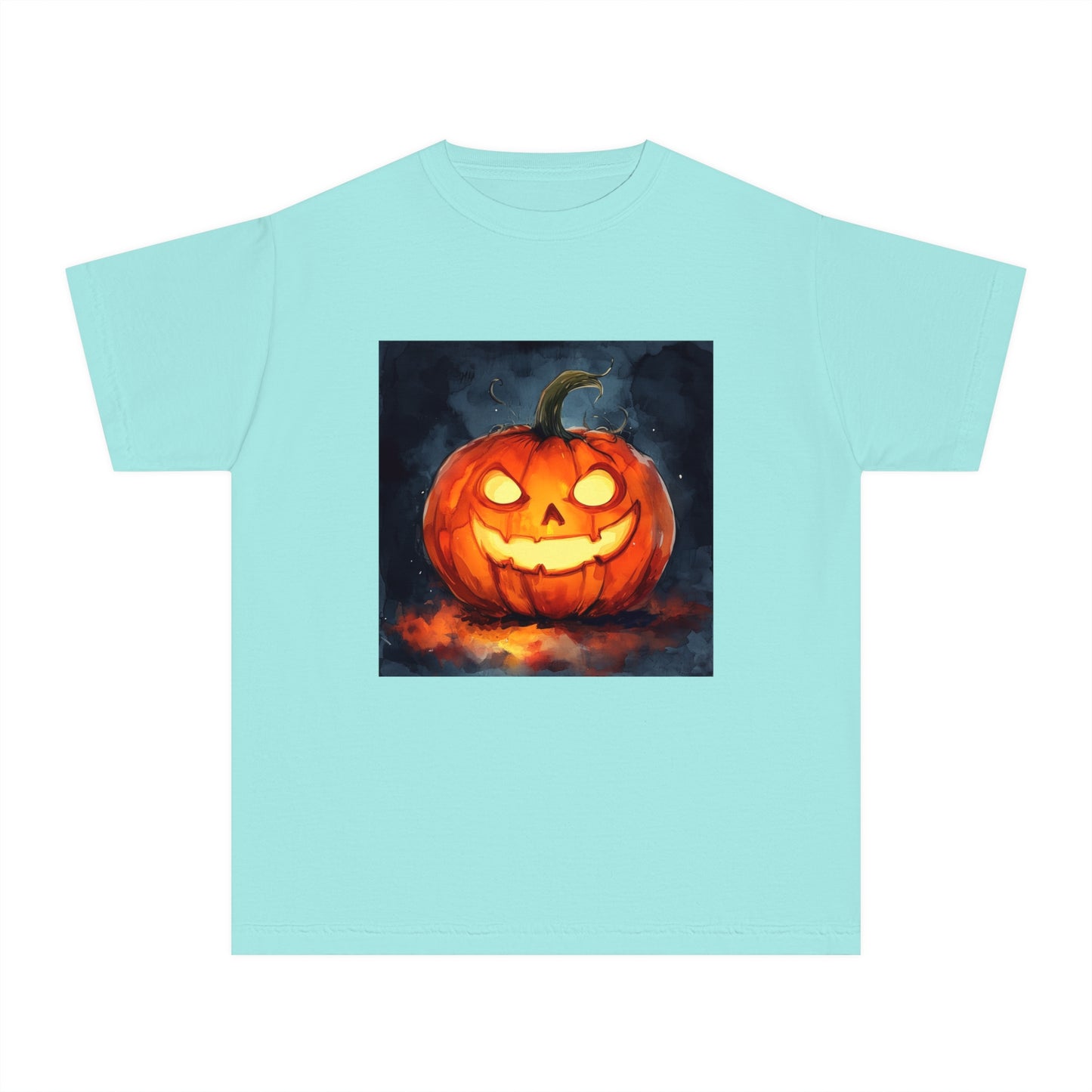 Cute Creepy Jack o' Lantern Youth Midweight Tee